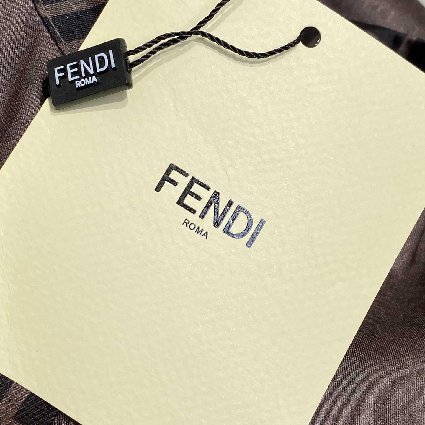 Fendi Brown Silk Shirt - DopestKickz