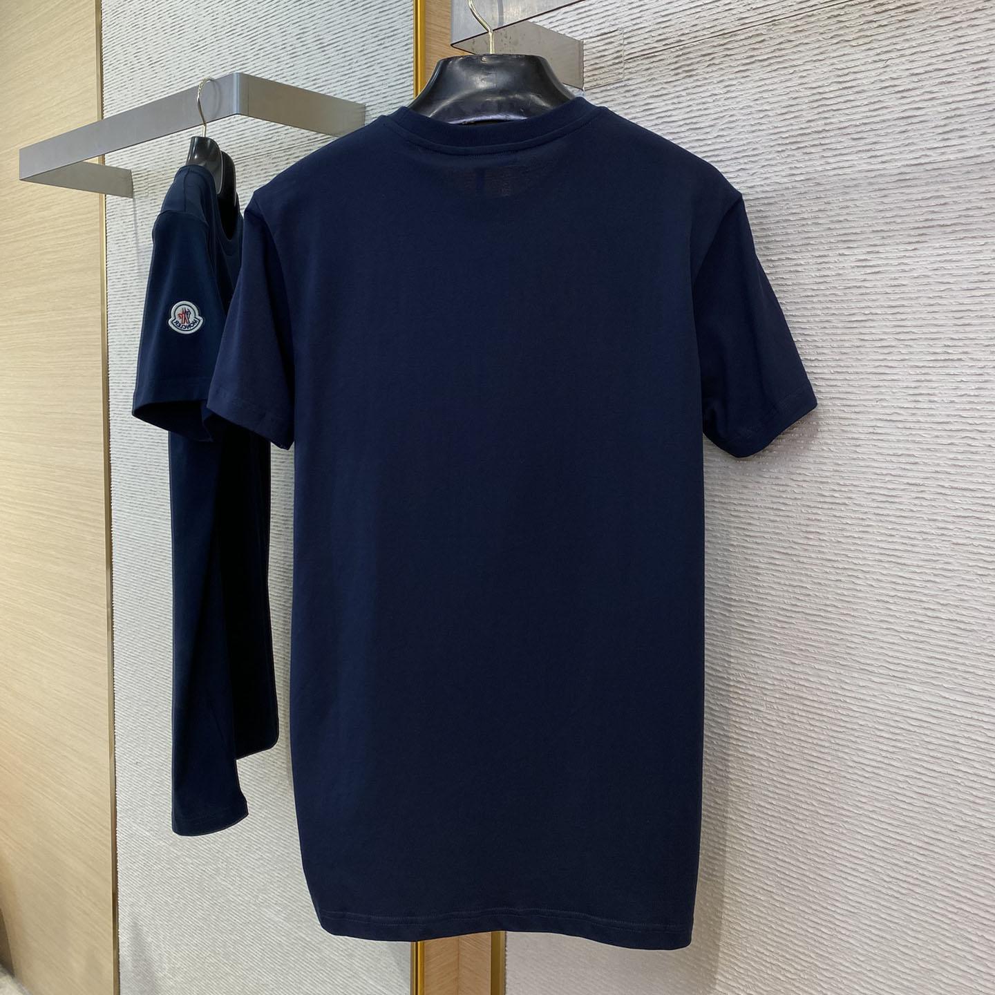 Moncler Cotton & Denim T-shirt With Pocket - DopestKickz