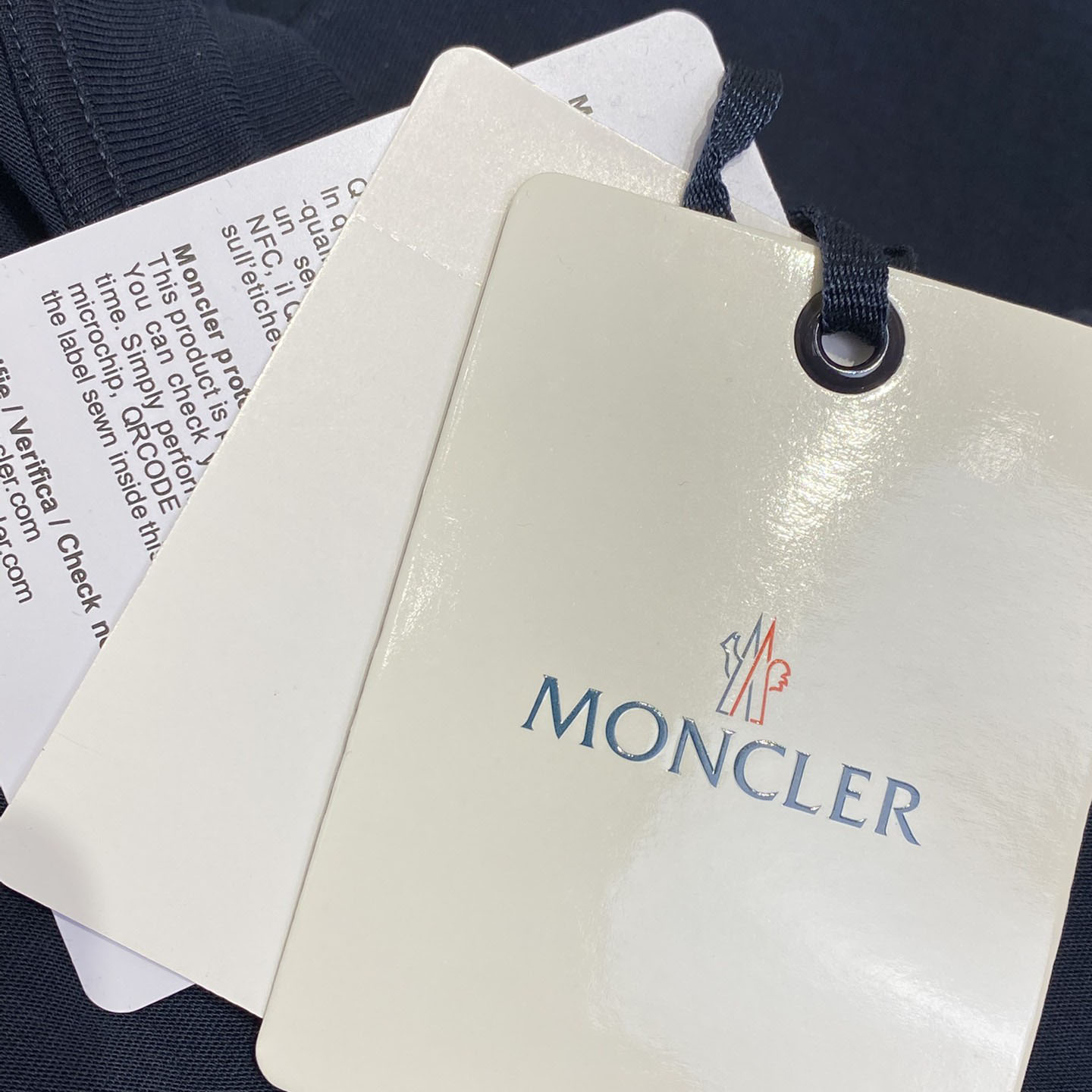 Moncler Cotton & Denim T-shirt With Pocket - DopestKickz