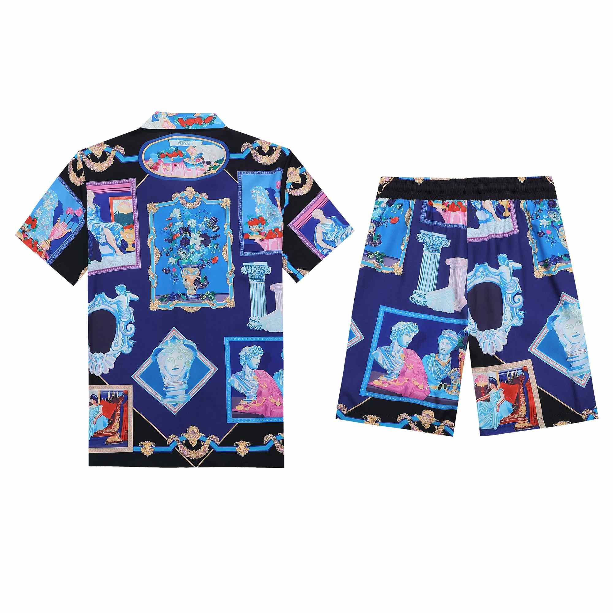 Versace Silk Shirt And Short - DopestKickz