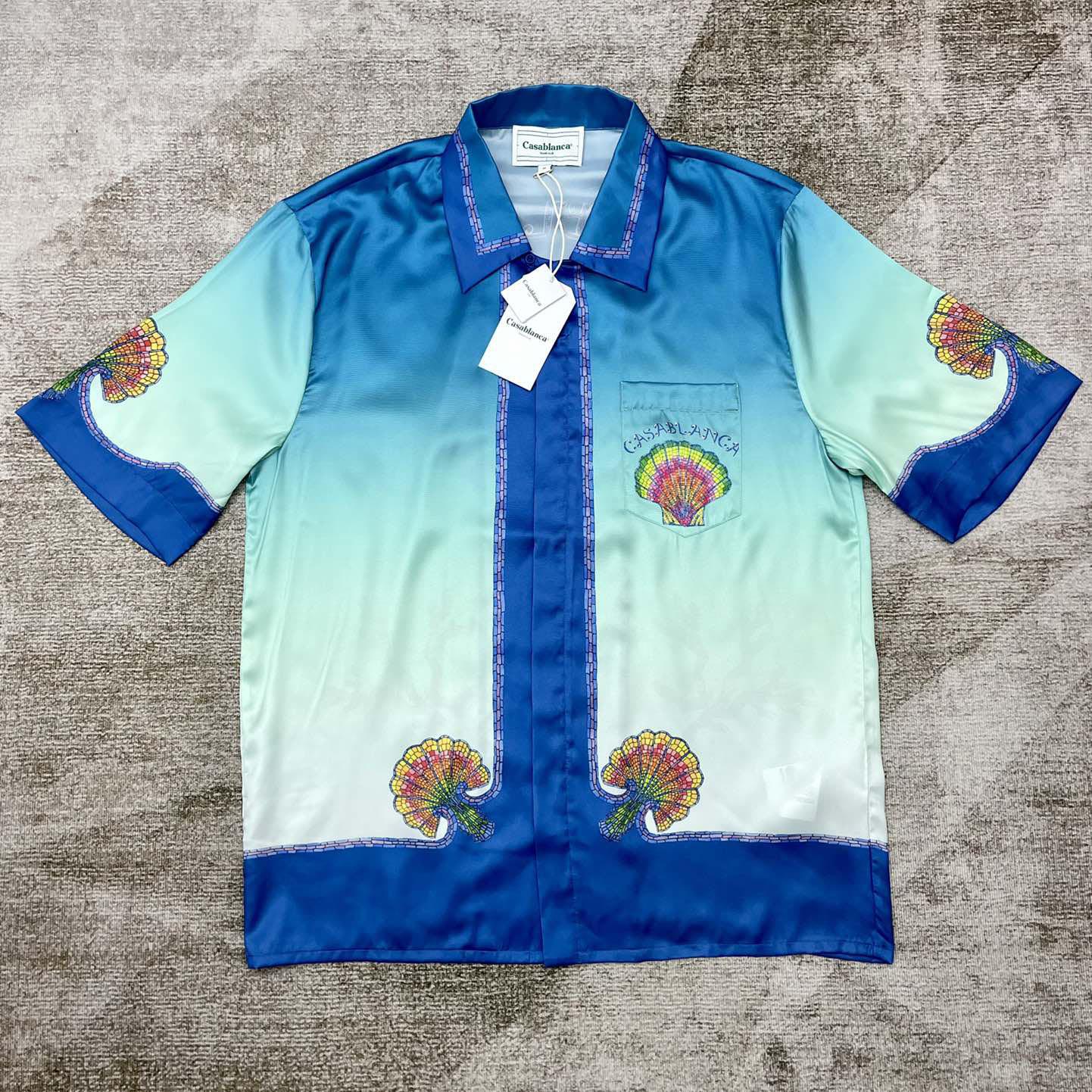 Casablanca Coquillage Coloré Silk Shirt    CA3457 - DopestKickz