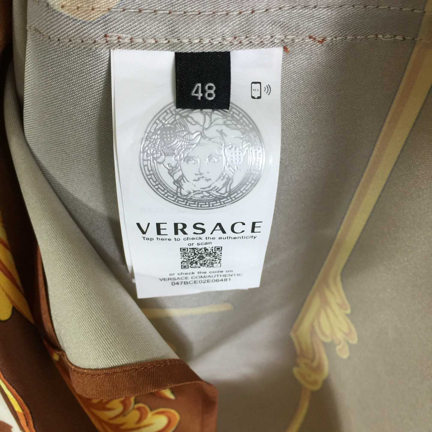 Versace Cameo Silk Shirt - DopestKickz