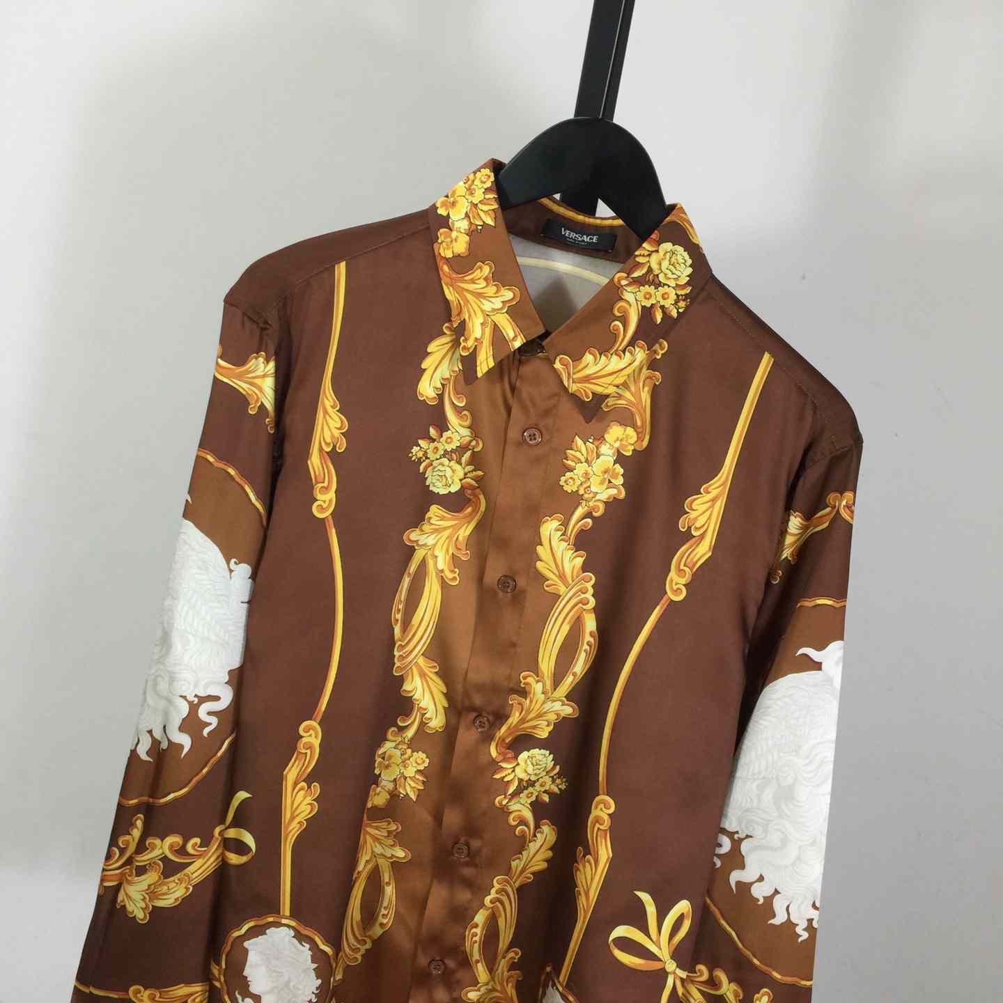 Versace Cameo Silk Shirt - DopestKickz
