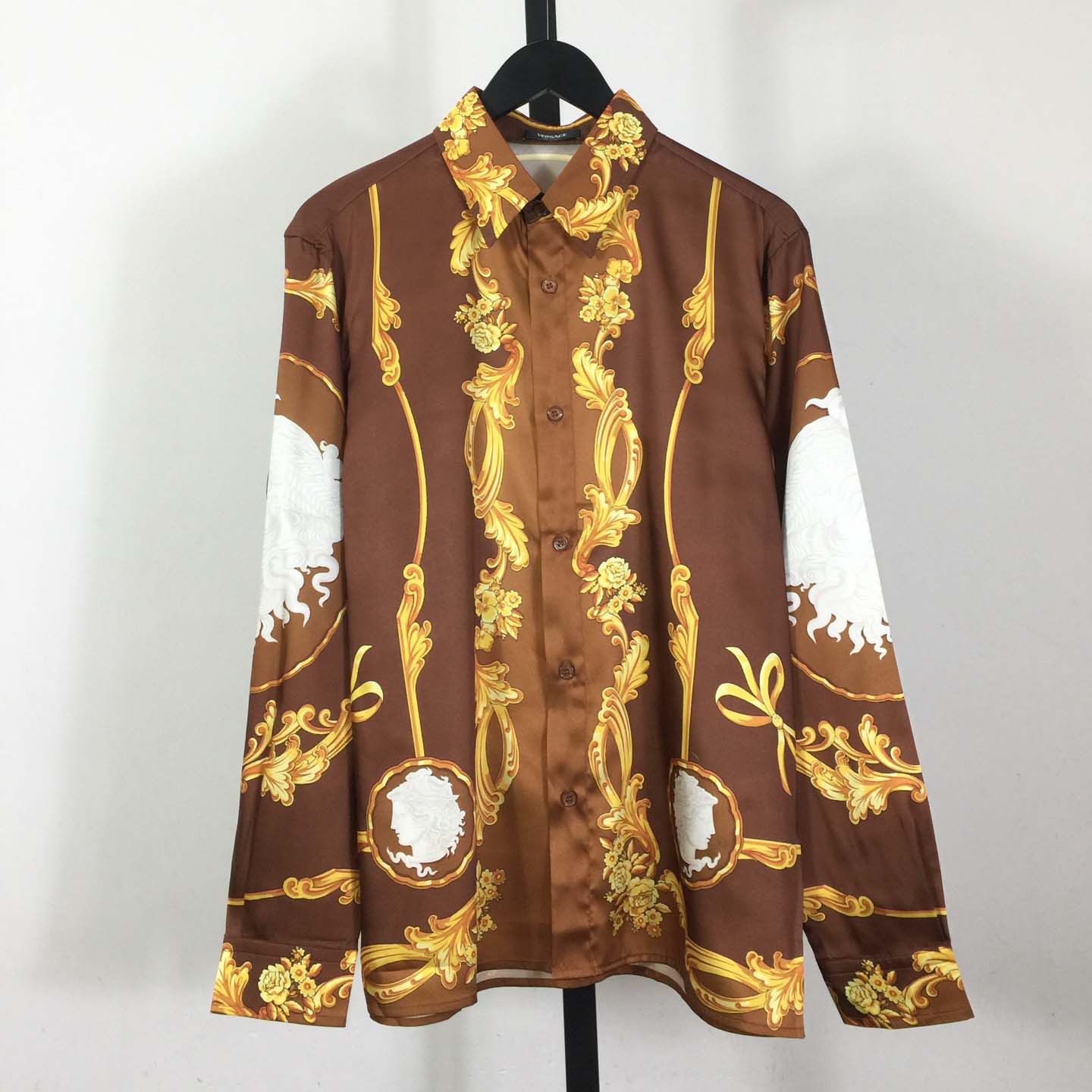 Versace Cameo Silk Shirt - DopestKickz