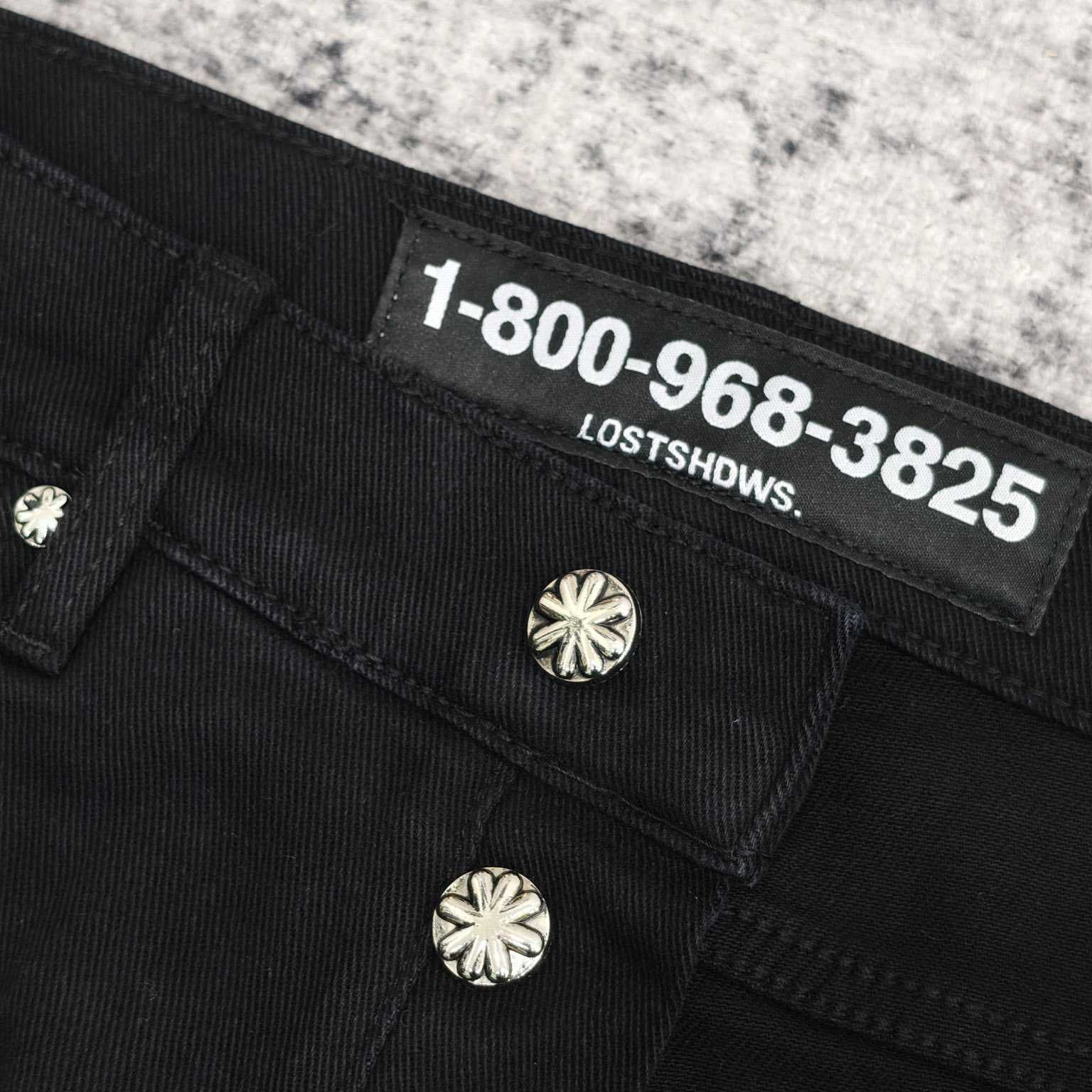 Lost Shadows Grey Waxed Denim   708 - DopestKickz