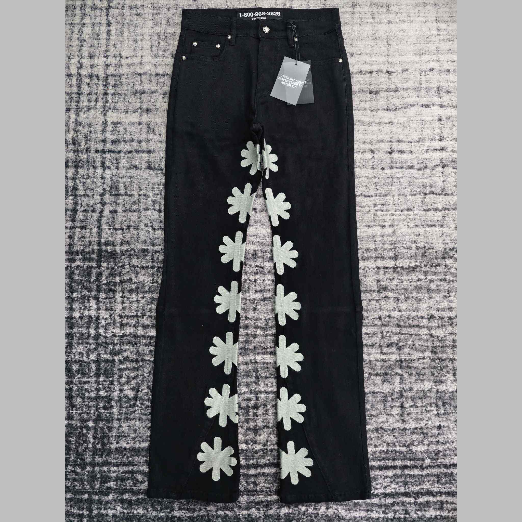 Lost Shadows Grey Waxed Denim   708 - DopestKickz