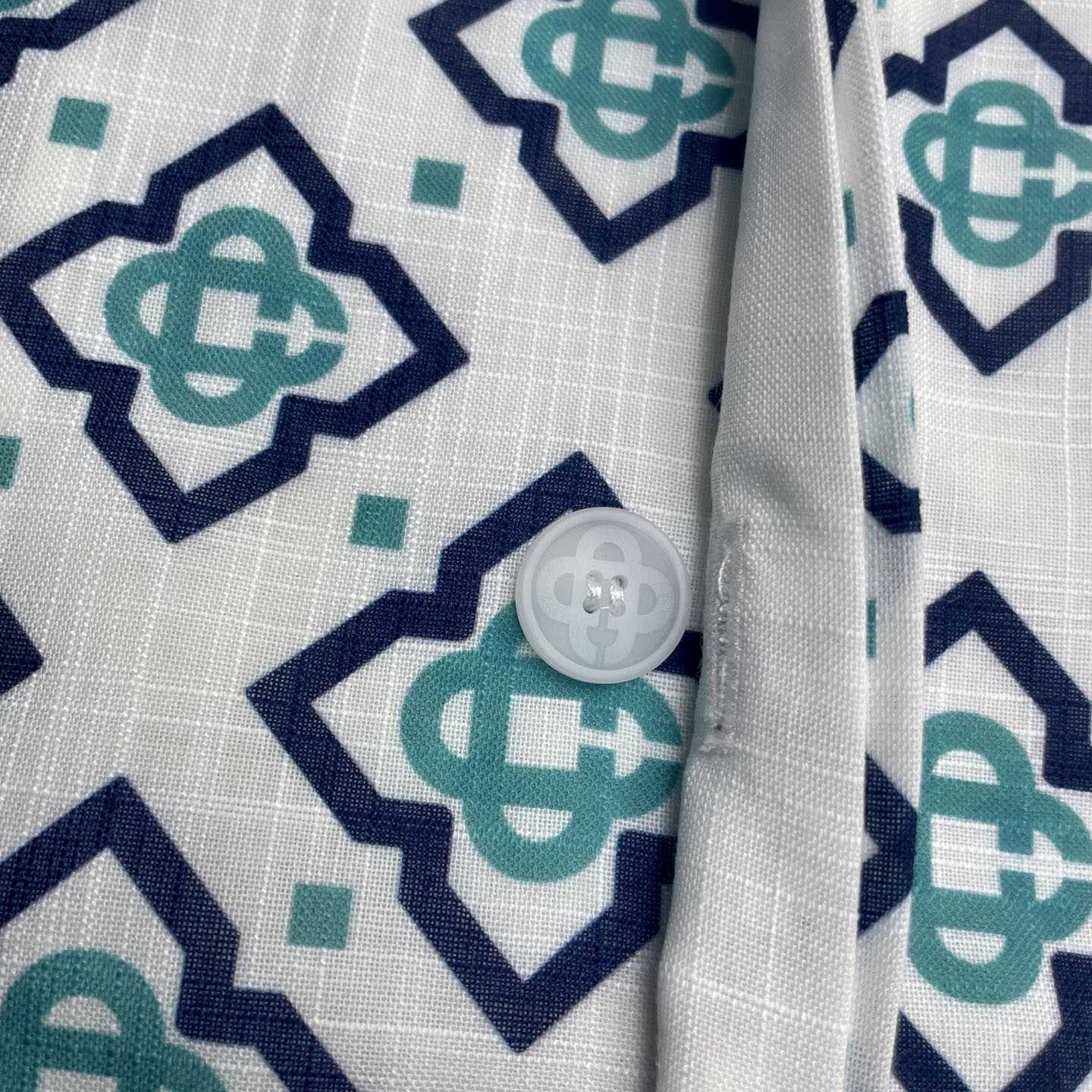 Casablanca Gradient Monogram Short Sleeve Silk Shirt  CA3537 - DopestKickz