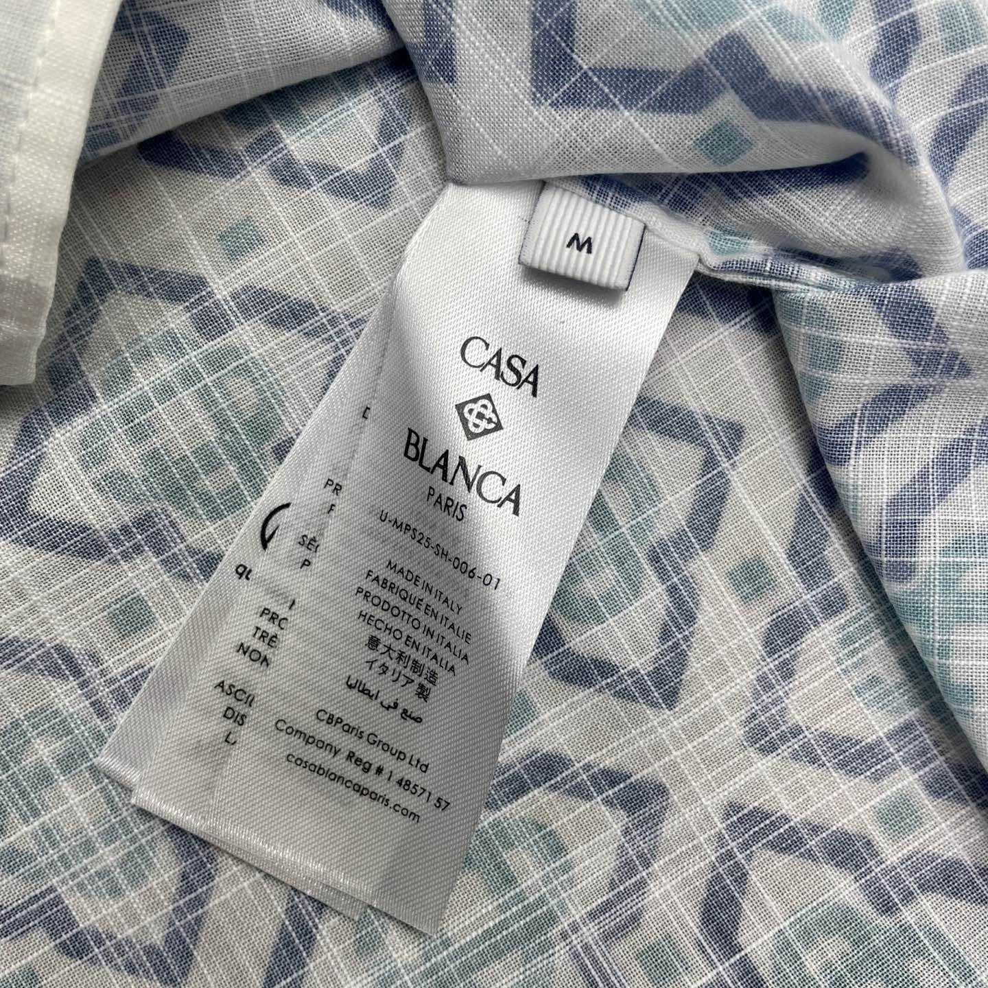 Casablanca Gradient Monogram Short Sleeve Silk Shirt  CA3537 - DopestKickz