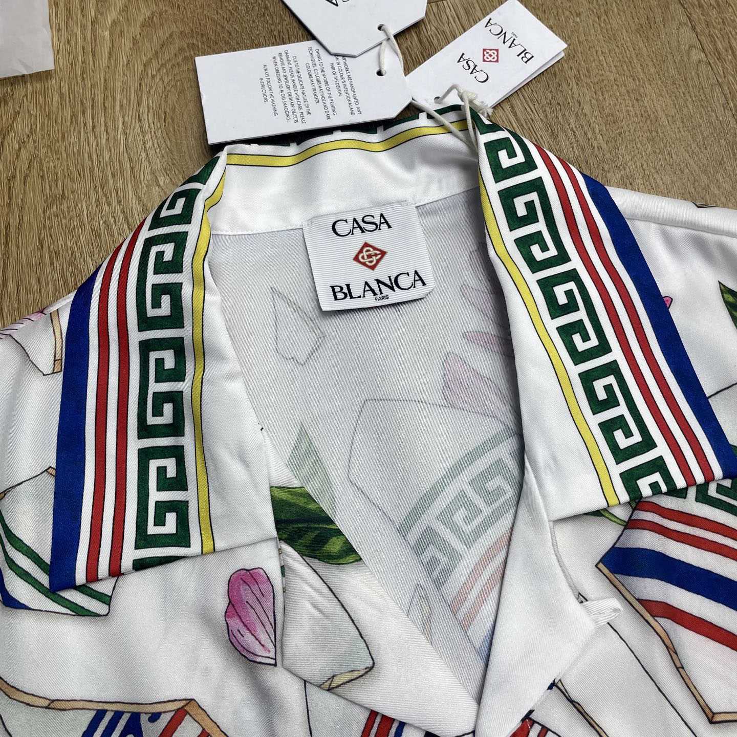 Casablanca Le Vase Brise Short Sleeve Silk Shirt    CA3531 - DopestKickz