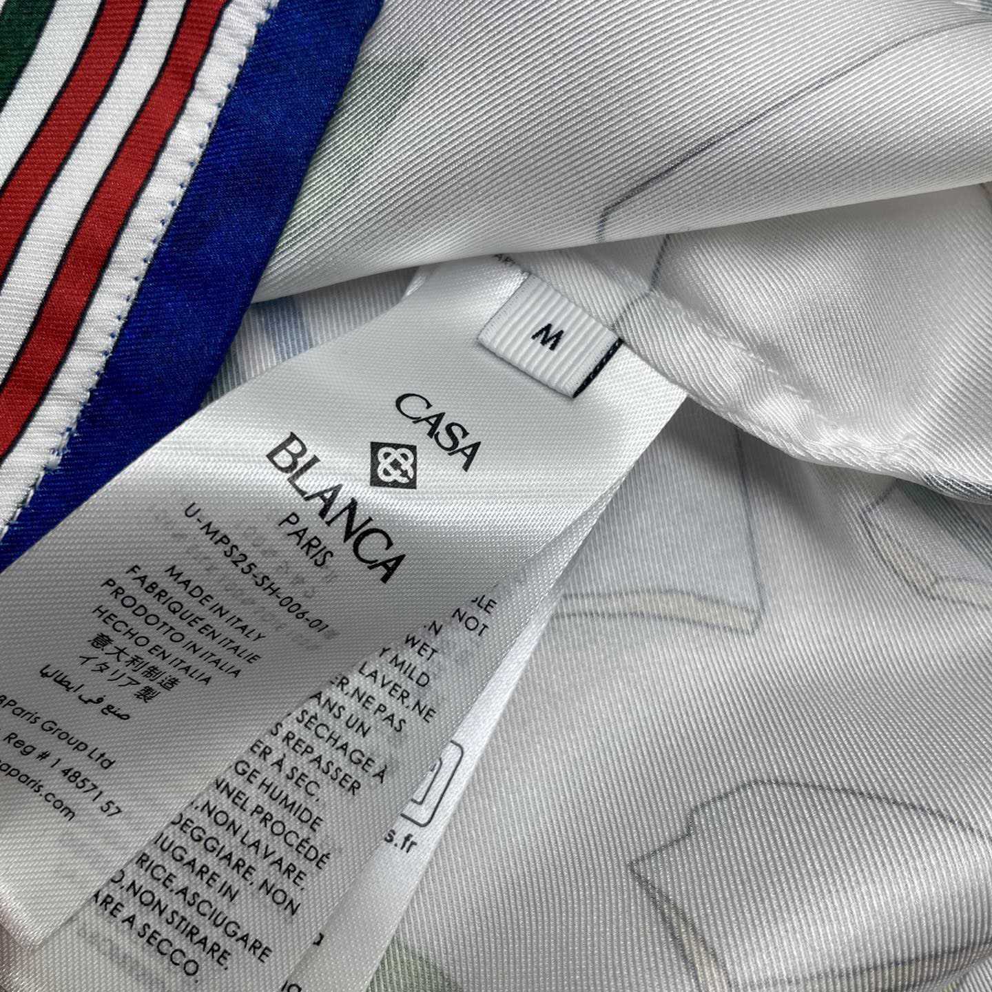 Casablanca Le Vase Brise Short Sleeve Silk Shirt    CA3531 - DopestKickz