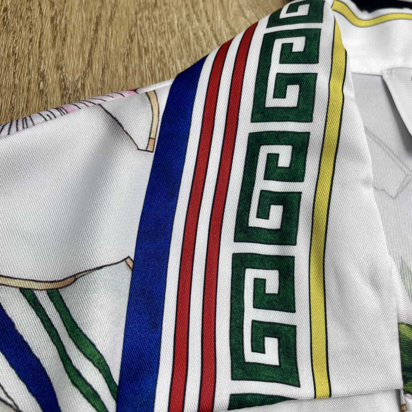 Casablanca Le Vase Brise Short Sleeve Silk Shirt    CA3531 - DopestKickz