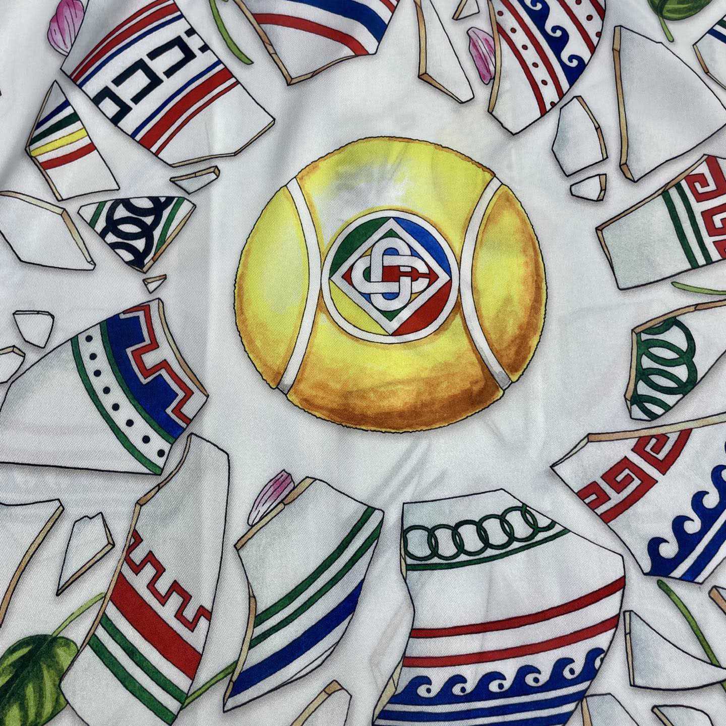 Casablanca Le Vase Brise Short Sleeve Silk Shirt    CA3531 - DopestKickz