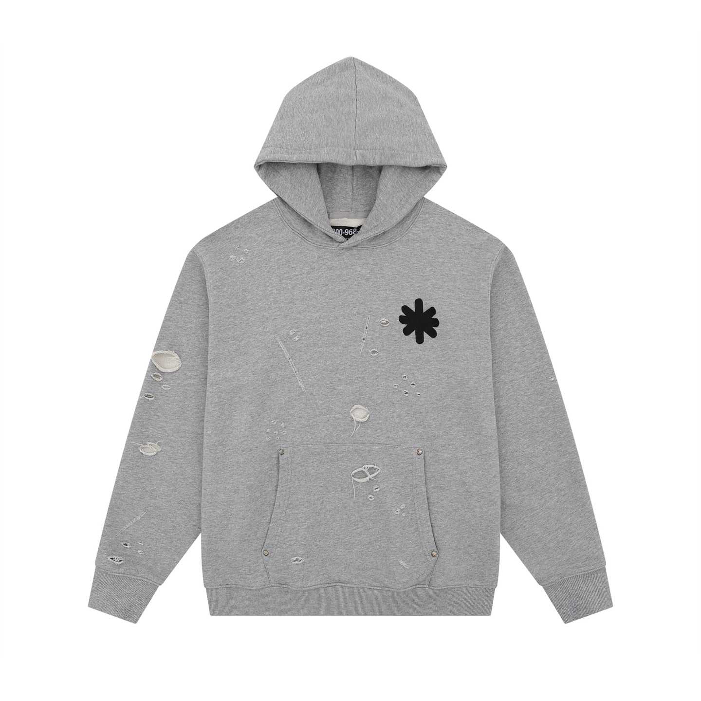 LostShdws OG Logo Hoodie Heather Grey - DopestKickz