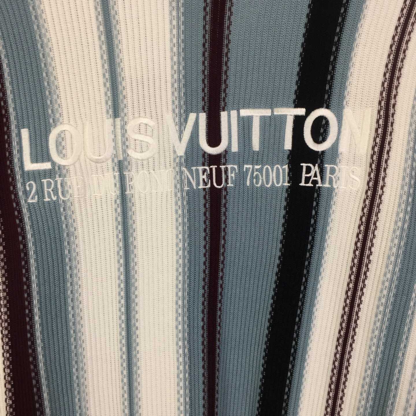 Louis Vuitton Striped Crochet Short-Sleeved Shirt 1AHVOO - DopestKickz
