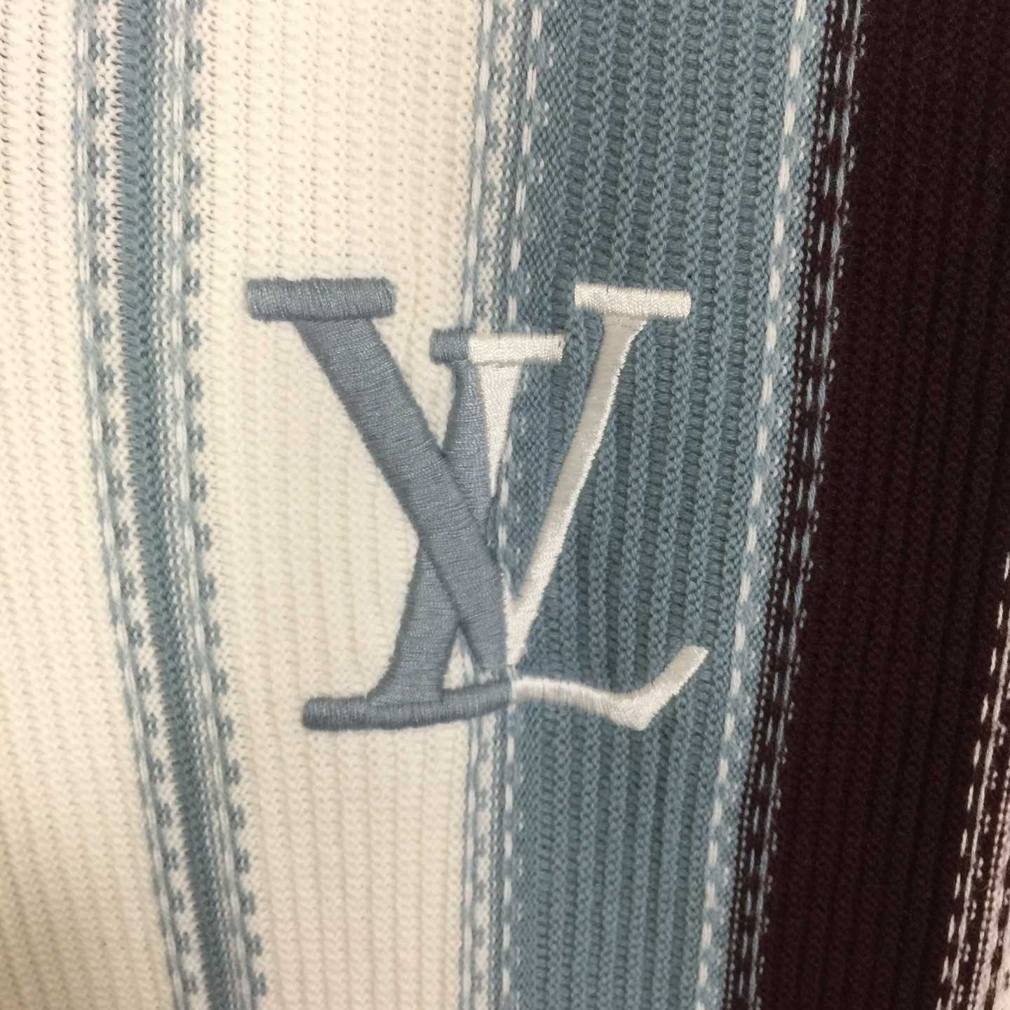 Louis Vuitton Striped Crochet Short-Sleeved Shirt 1AHVOO - DopestKickz