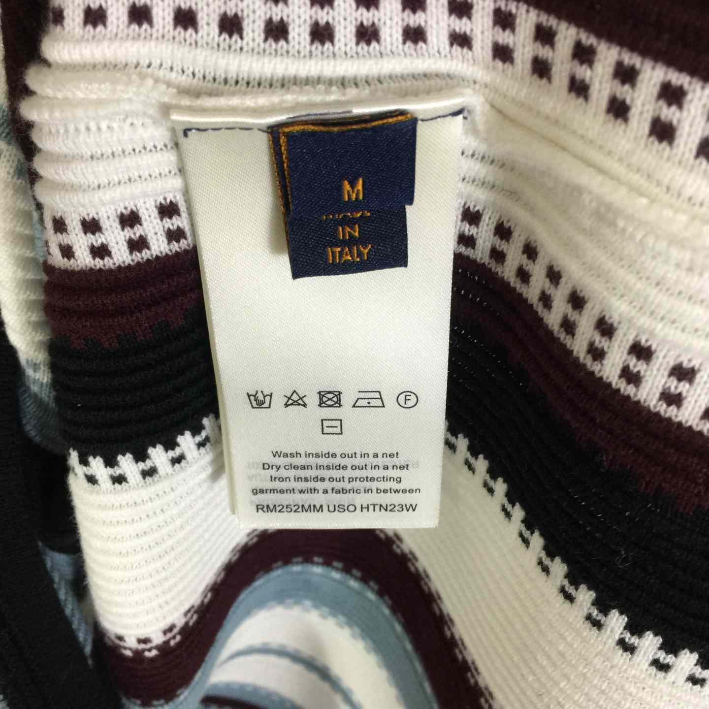 Louis Vuitton Striped Crochet Short-Sleeved Shirt 1AHVOO - DopestKickz