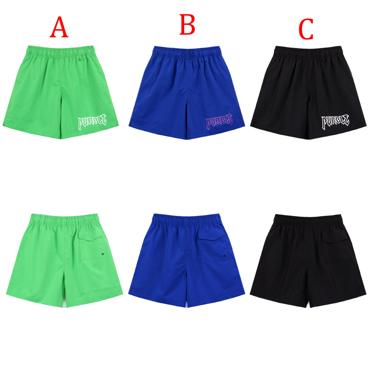 Purple-Brand Graphic Sweat Shorts - DopestKickz