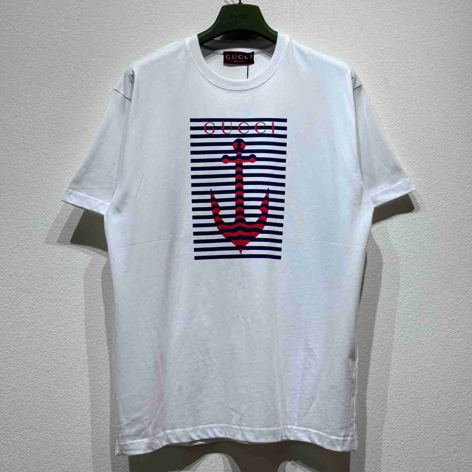 Gucci Printed Cotton Jersey T-shirt - DopestKickz