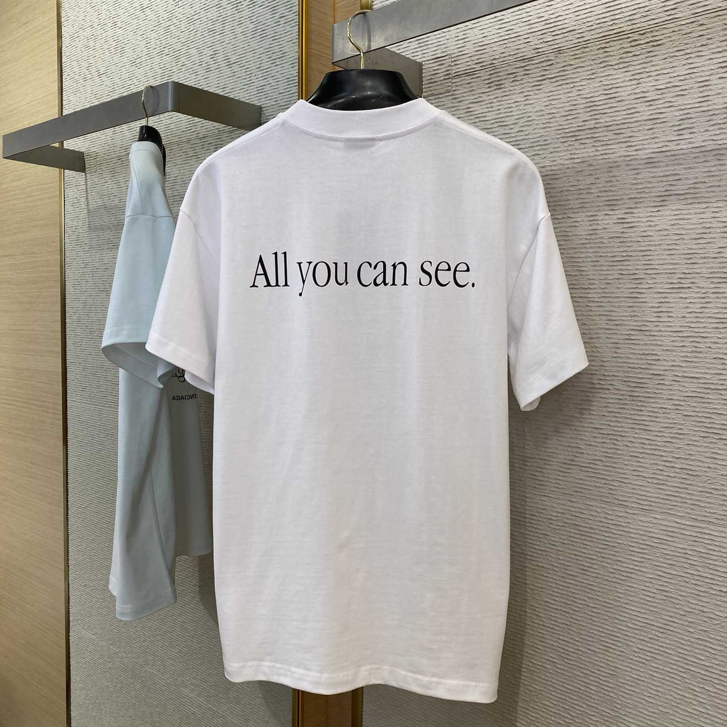 Balenciaga 360 Sunglasses T-Shirt Medium Fit In Dirty White - DopestKickz