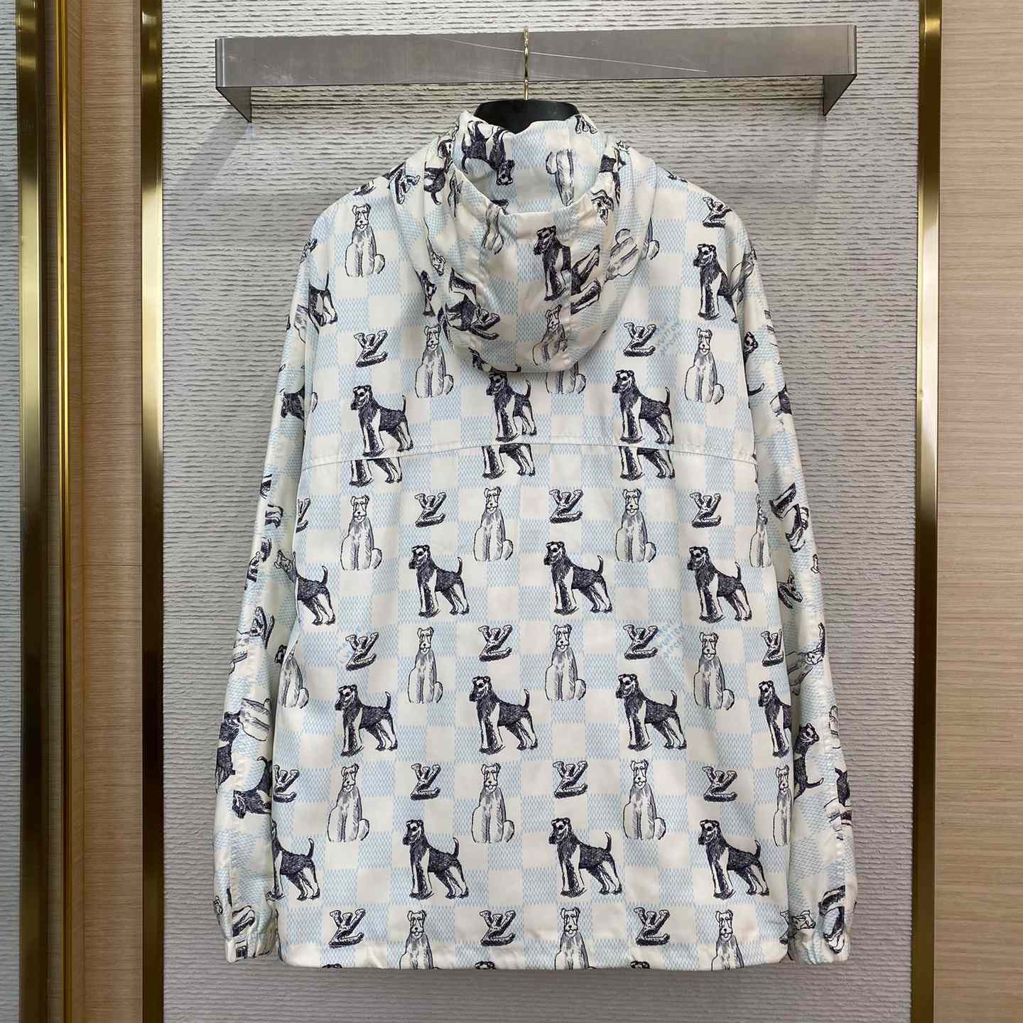 Louis Vuitton Damier Printed Hooded Anorak - DopestKickz