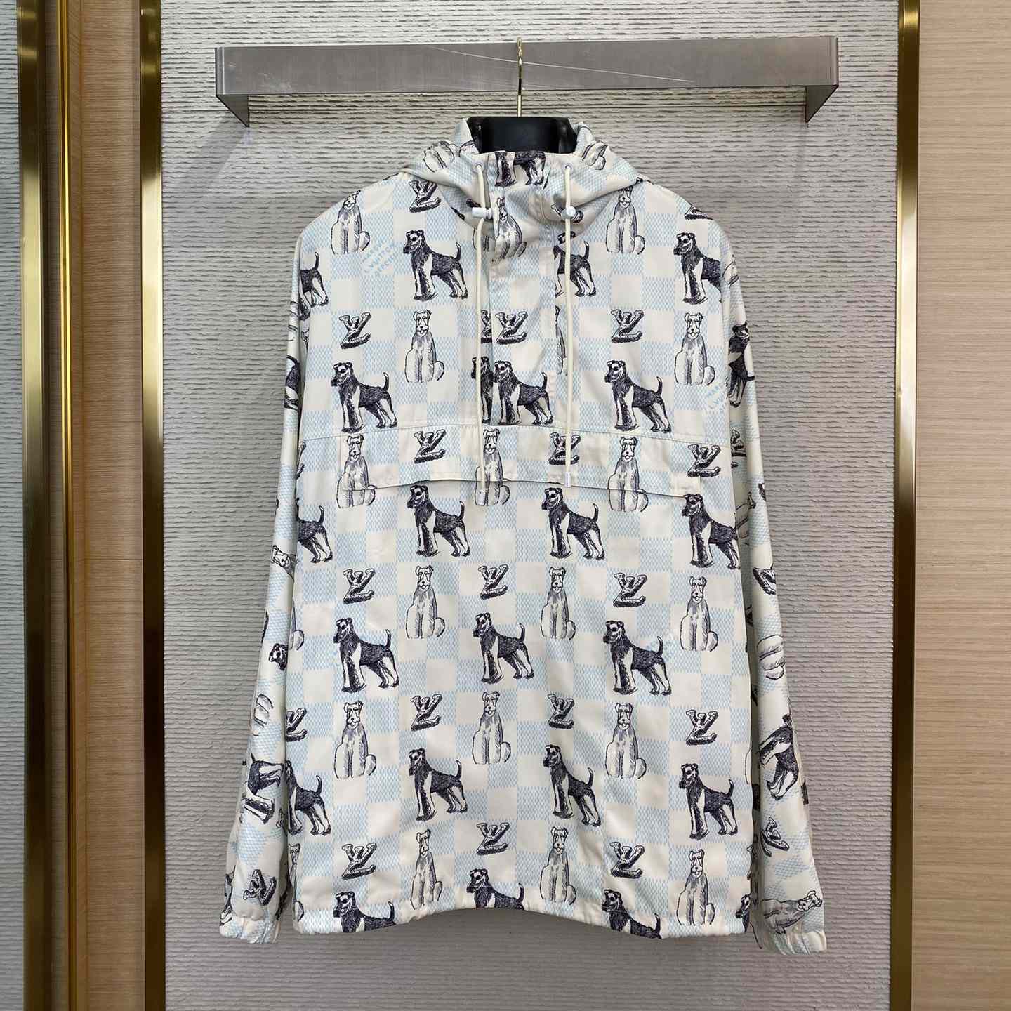 Louis Vuitton Damier Printed Hooded Anorak - DopestKickz