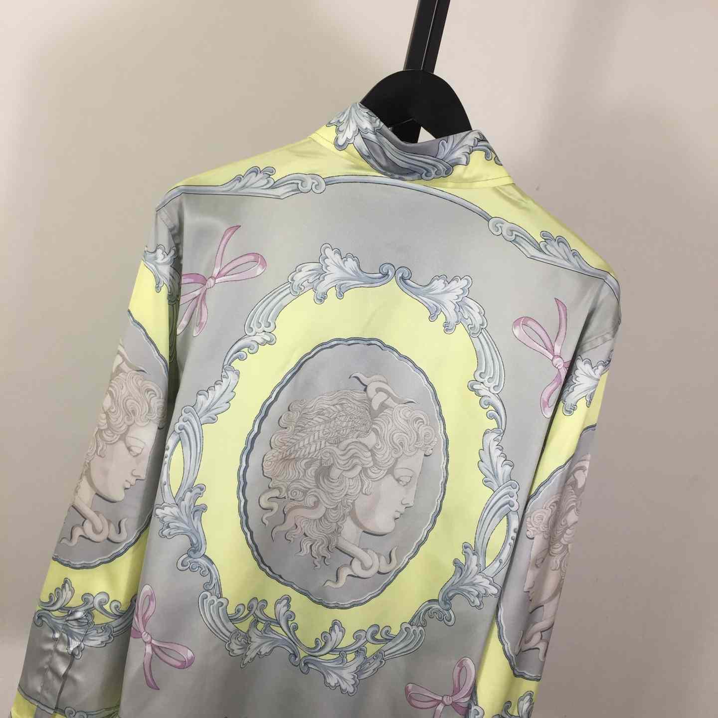 Versace Cameo Silk Shirt - DopestKickz