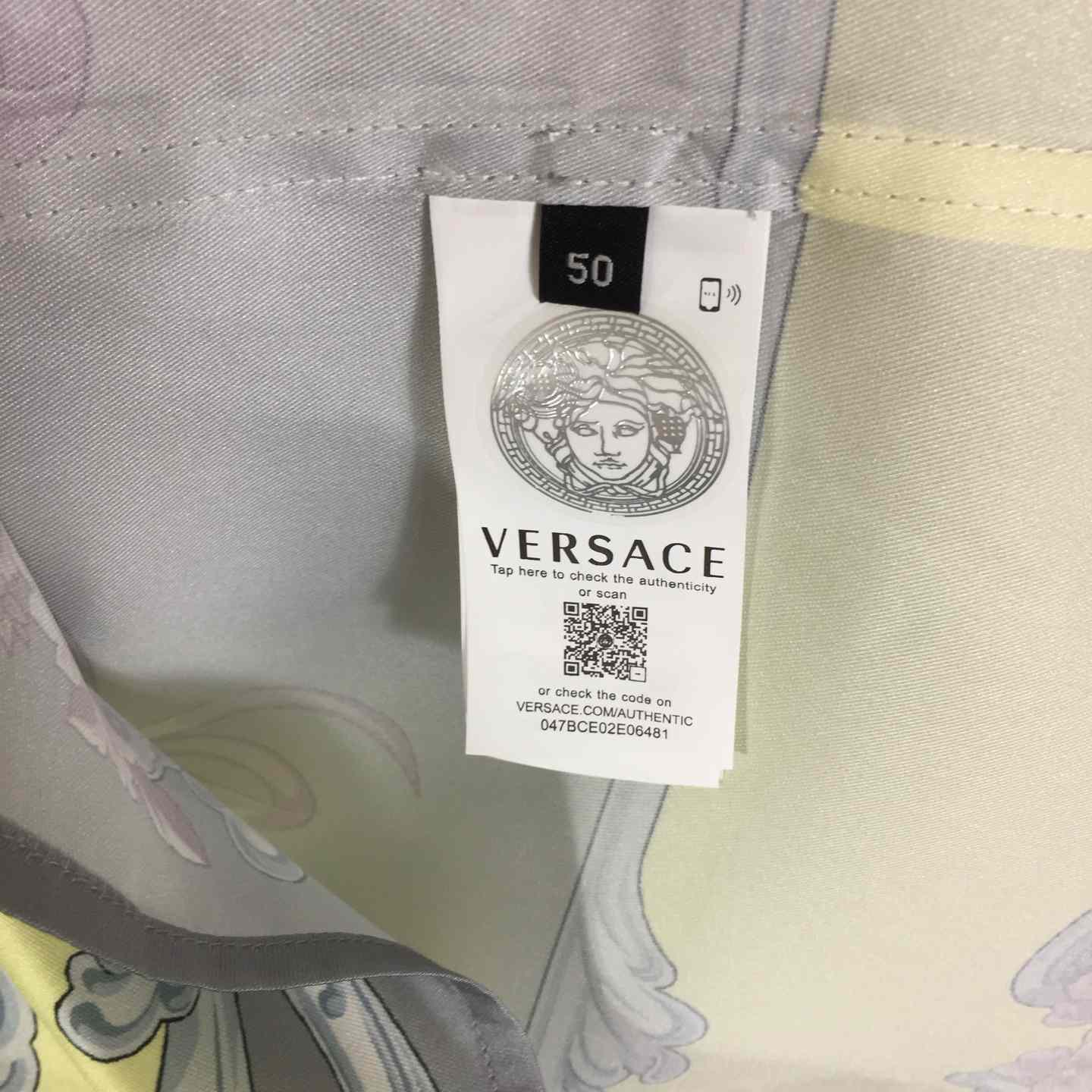 Versace Cameo Silk Shirt - DopestKickz