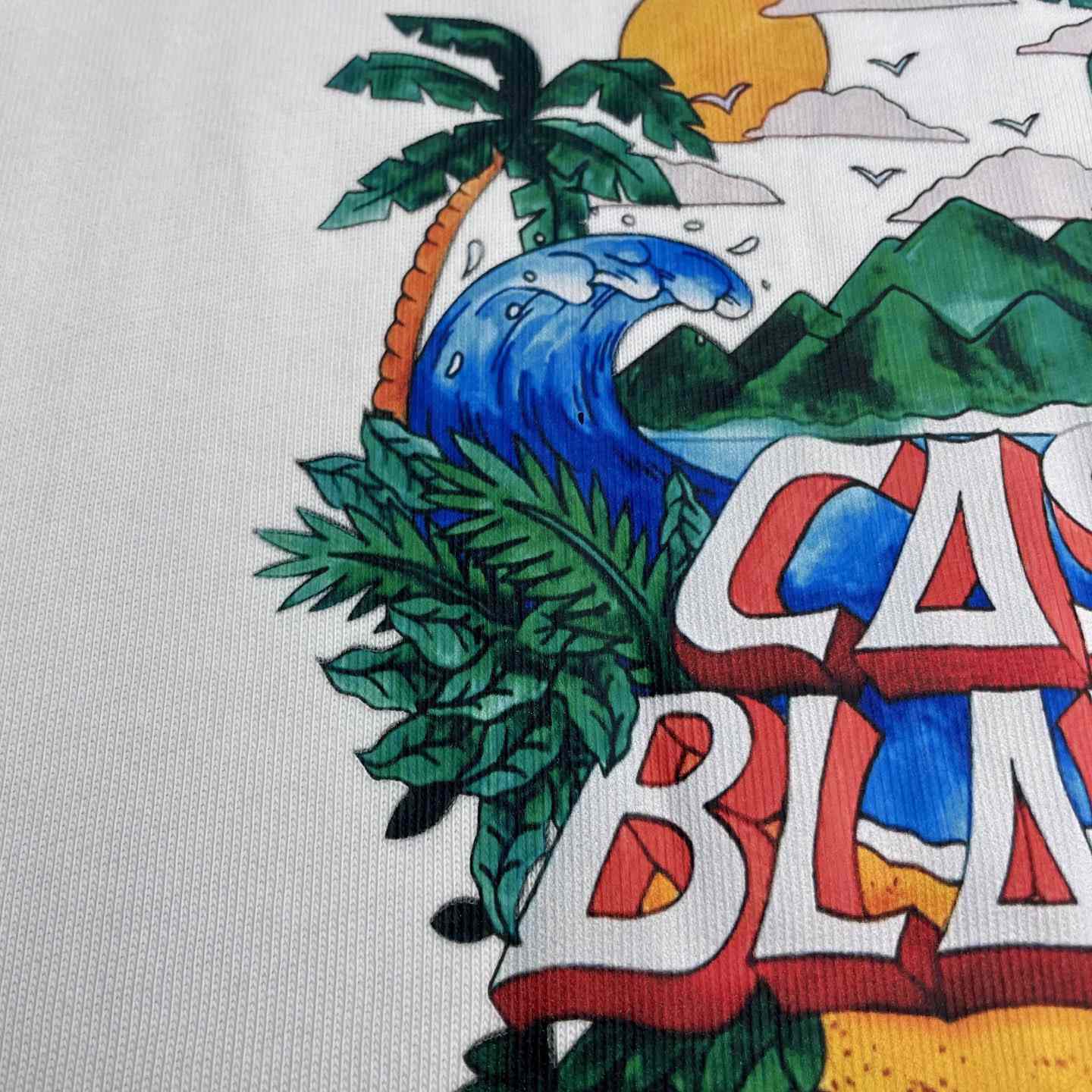 Casablanca Black 'Casa' Beach Wave T-Shirt   C991 - DopestKickz