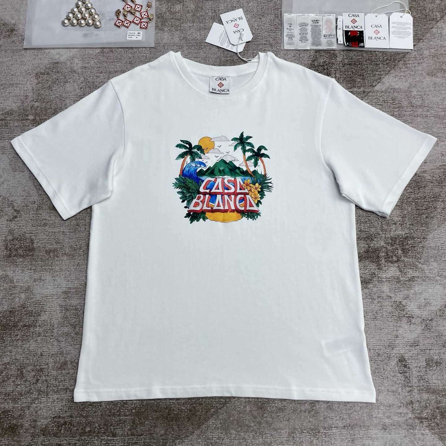 Casablanca Black 'Casa' Beach Wave T-Shirt   C991 - DopestKickz