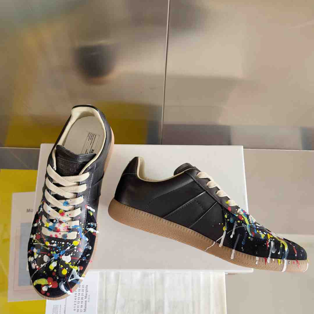 Maison Margiela Wmns Replica Low 'Paint Splatter - Black Pollock' - DopestKickz