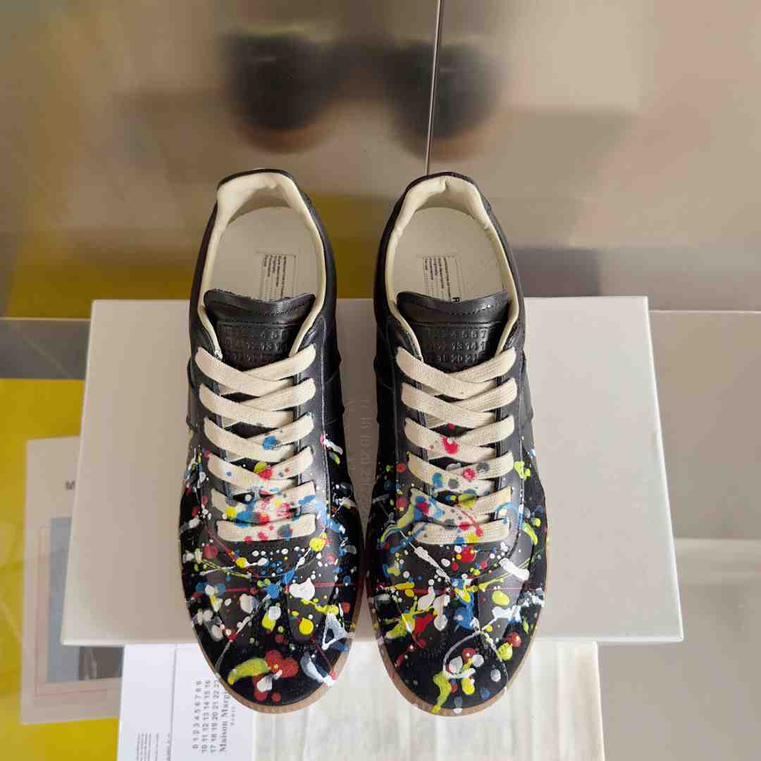 Maison Margiela Wmns Replica Low 'Paint Splatter - Black Pollock' - DopestKickz
