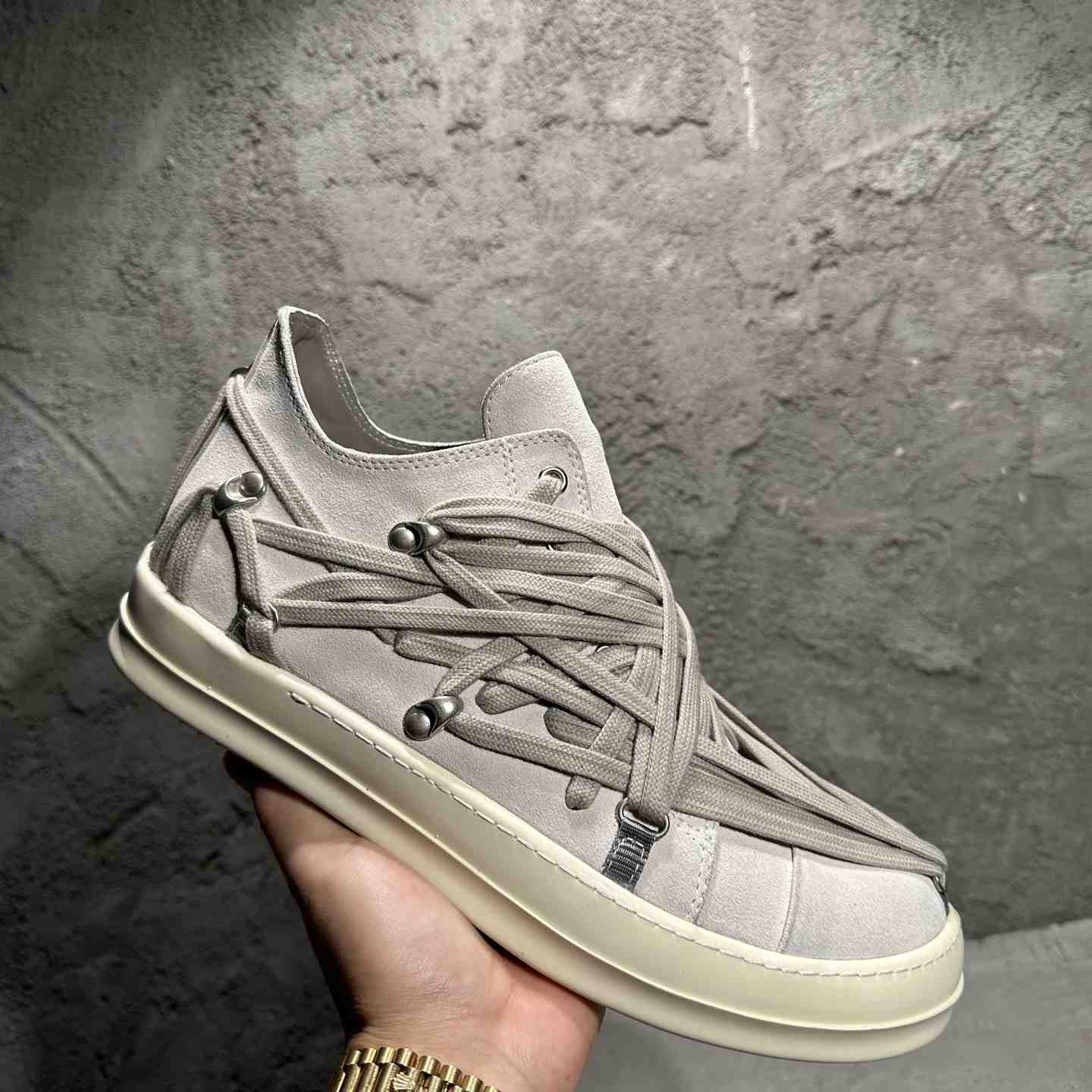 Rick Owens Megalaced Low Sneaks  - DopestKickz