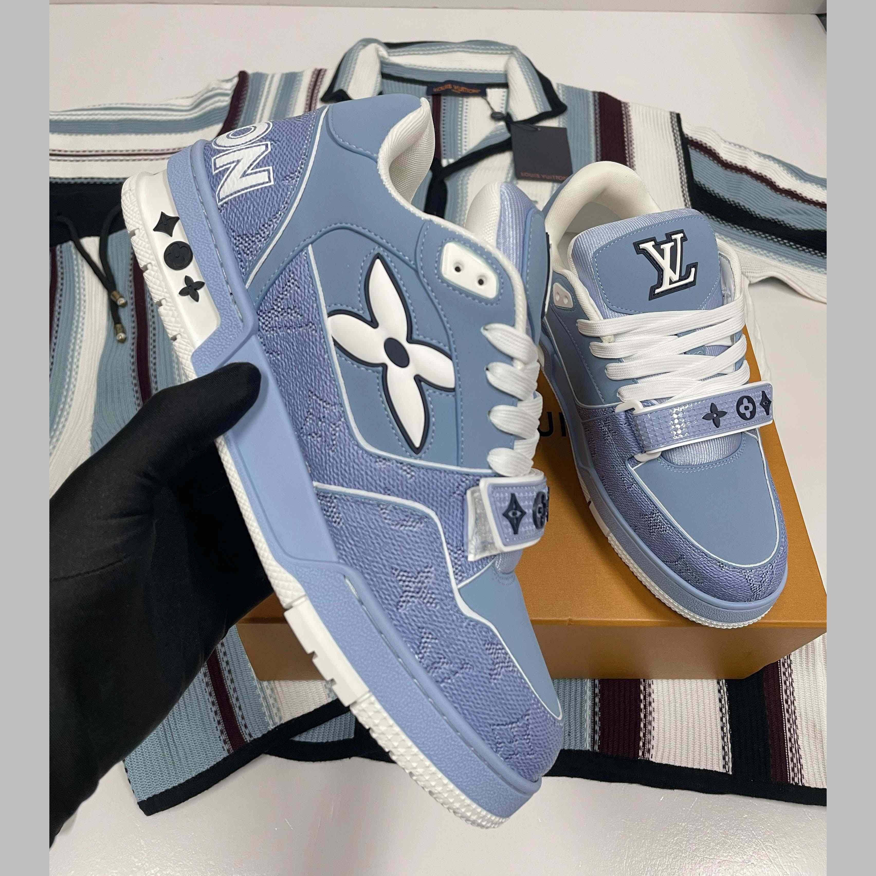 Louis Vuitton LV Trainer Sneaker   1AHTUZ - DopestKickz