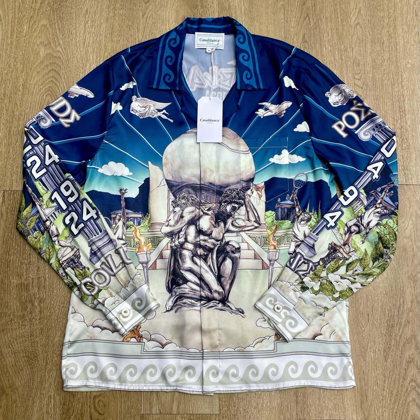 Casablanca Le Temple Du Sport Shirt   CA3521 - DopestKickz