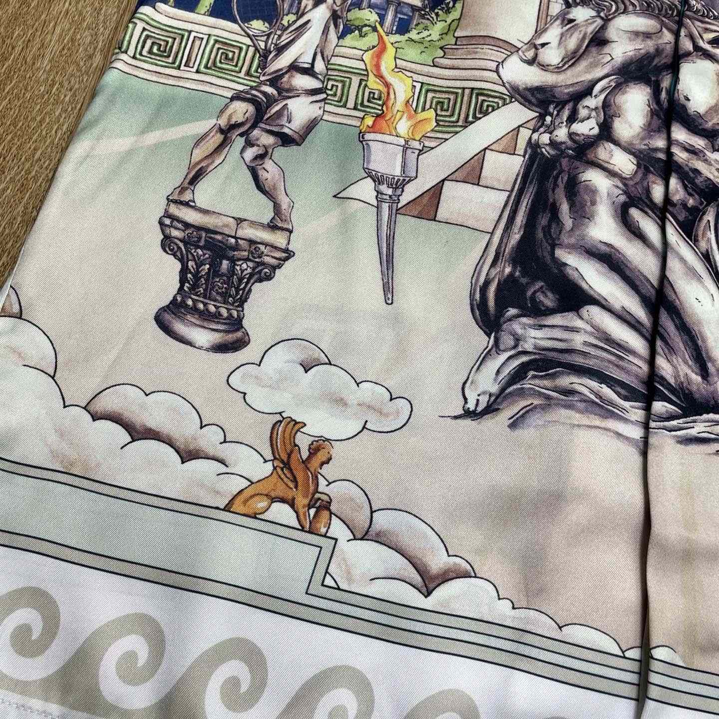 Casablanca Le Temple Du Sport Shirt   CA3521 - DopestKickz