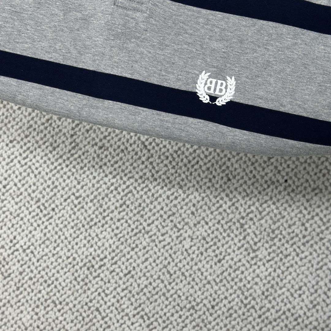 Balenciaga Laurel Classic Oversized Polo In Heavy Grey - DopestKickz