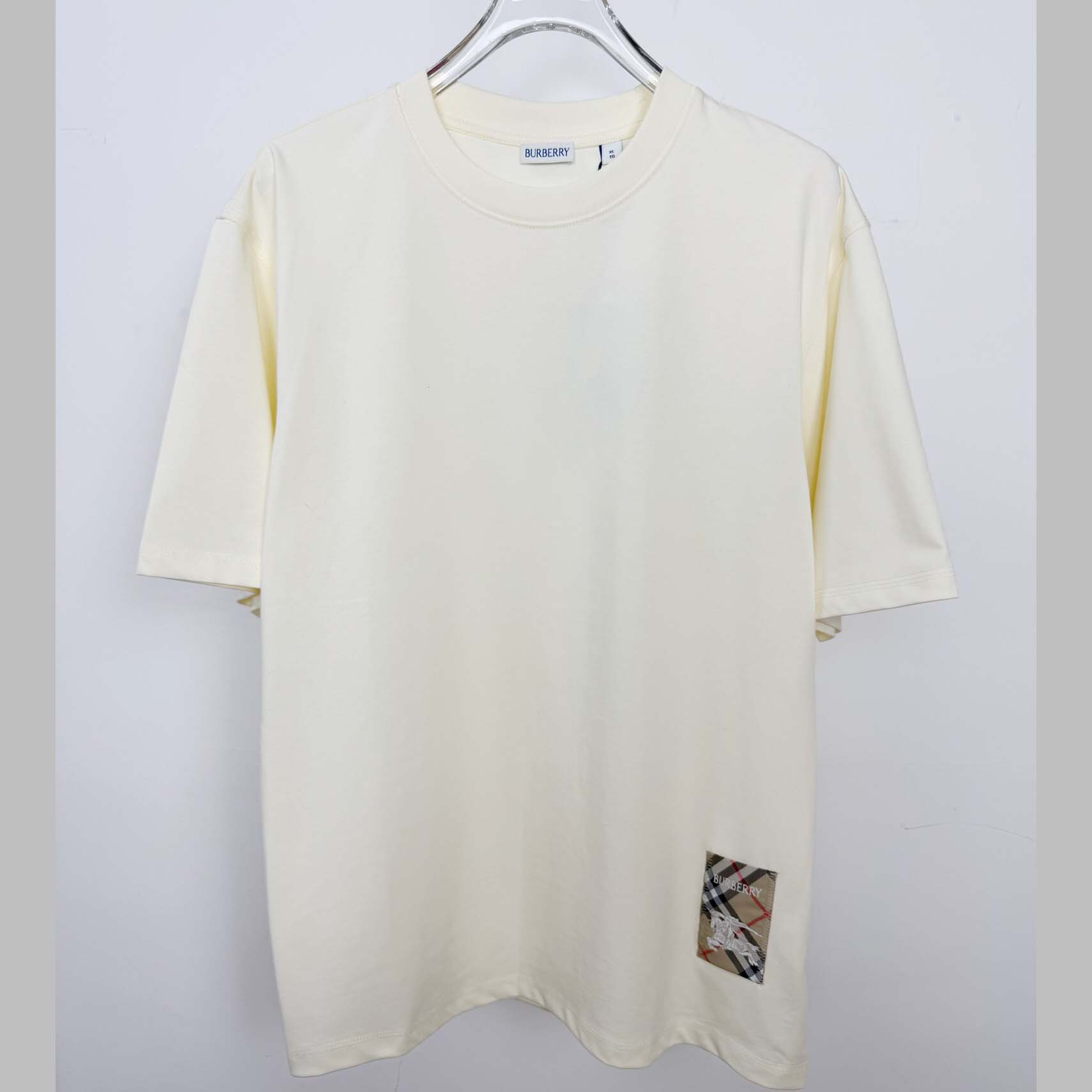 Burberry Check Label Cotton T-shirt  - DopestKickz