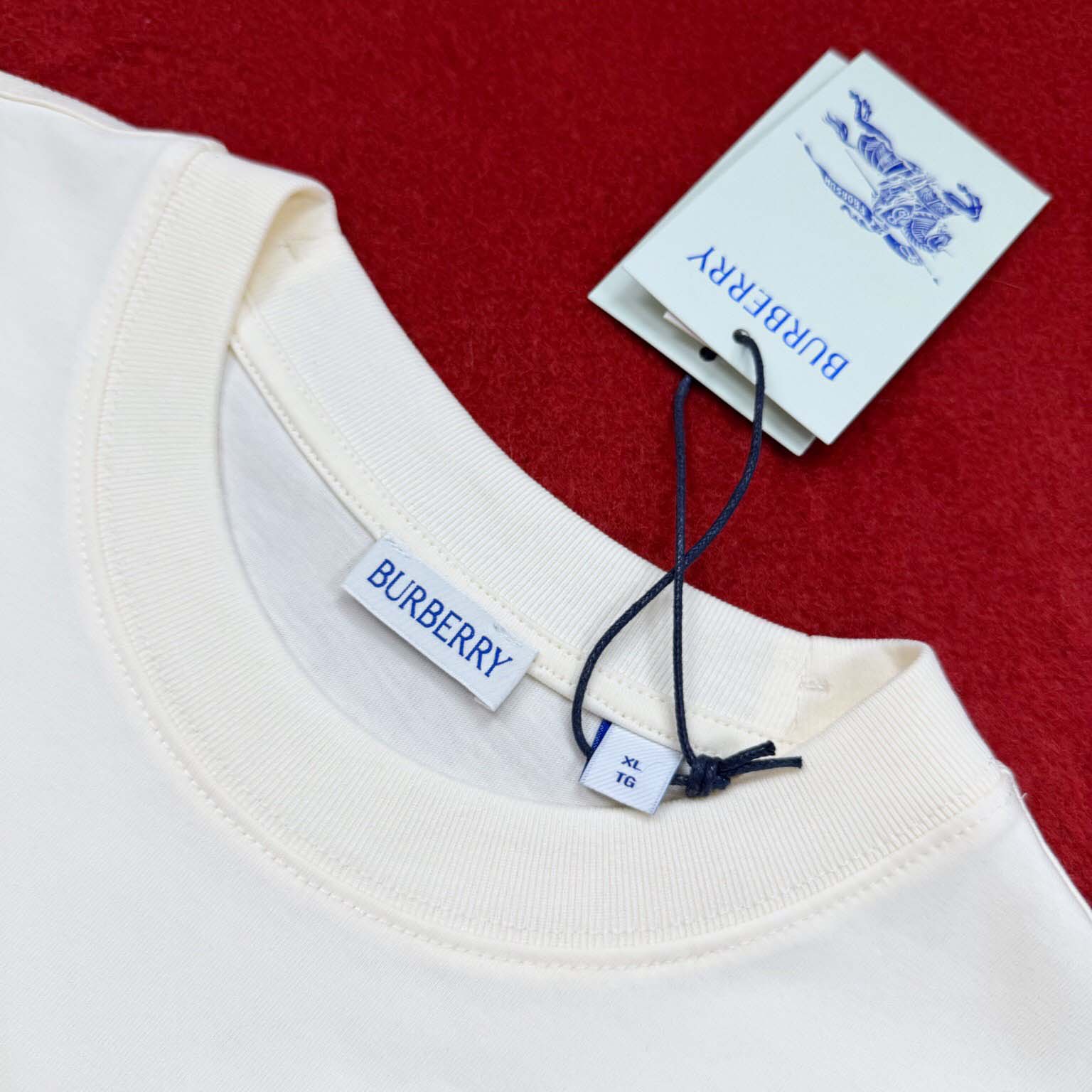 Burberry Check Label Cotton T-shirt  - DopestKickz