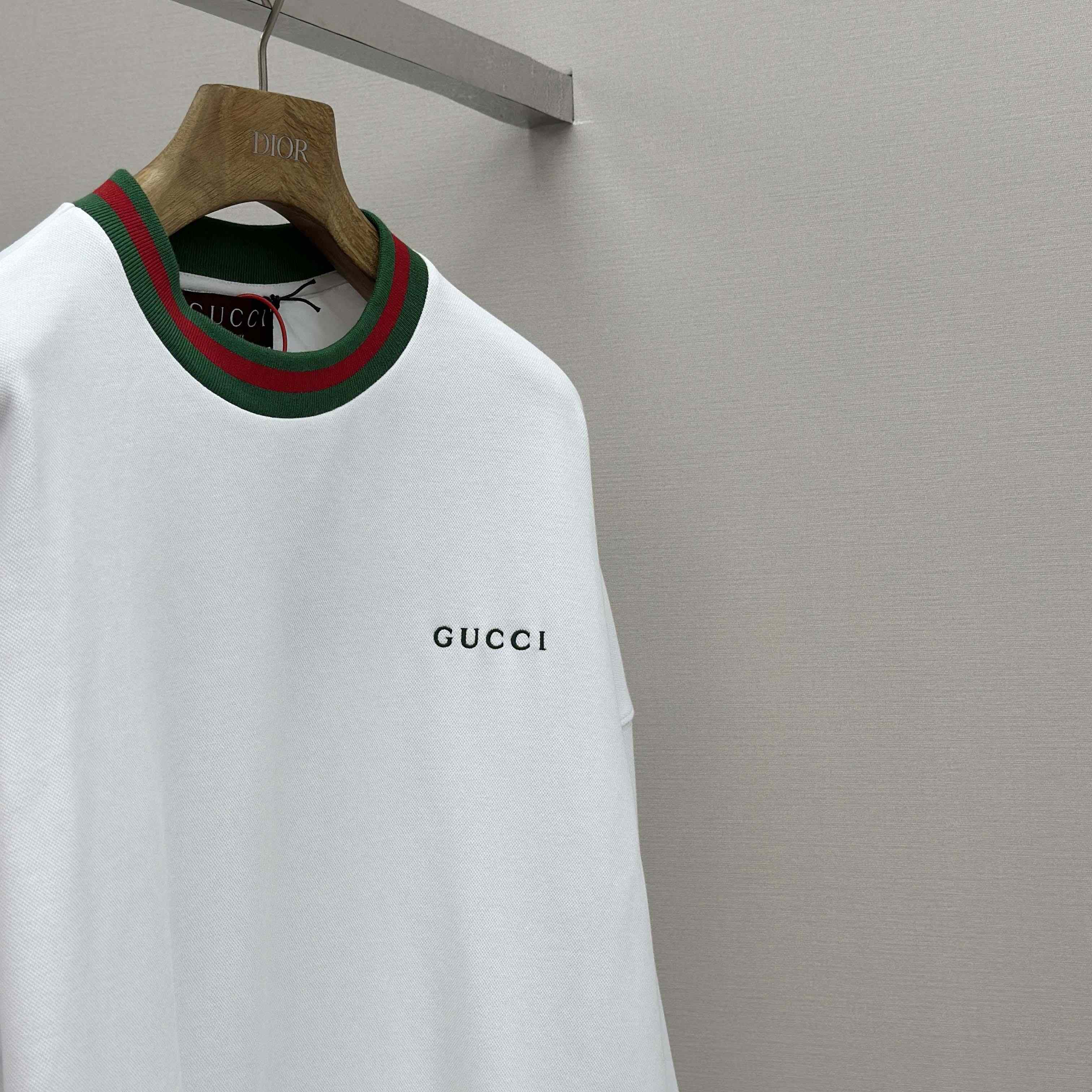 Gucci Cotton Piquet Sweatshirt With Web - DopestKickz