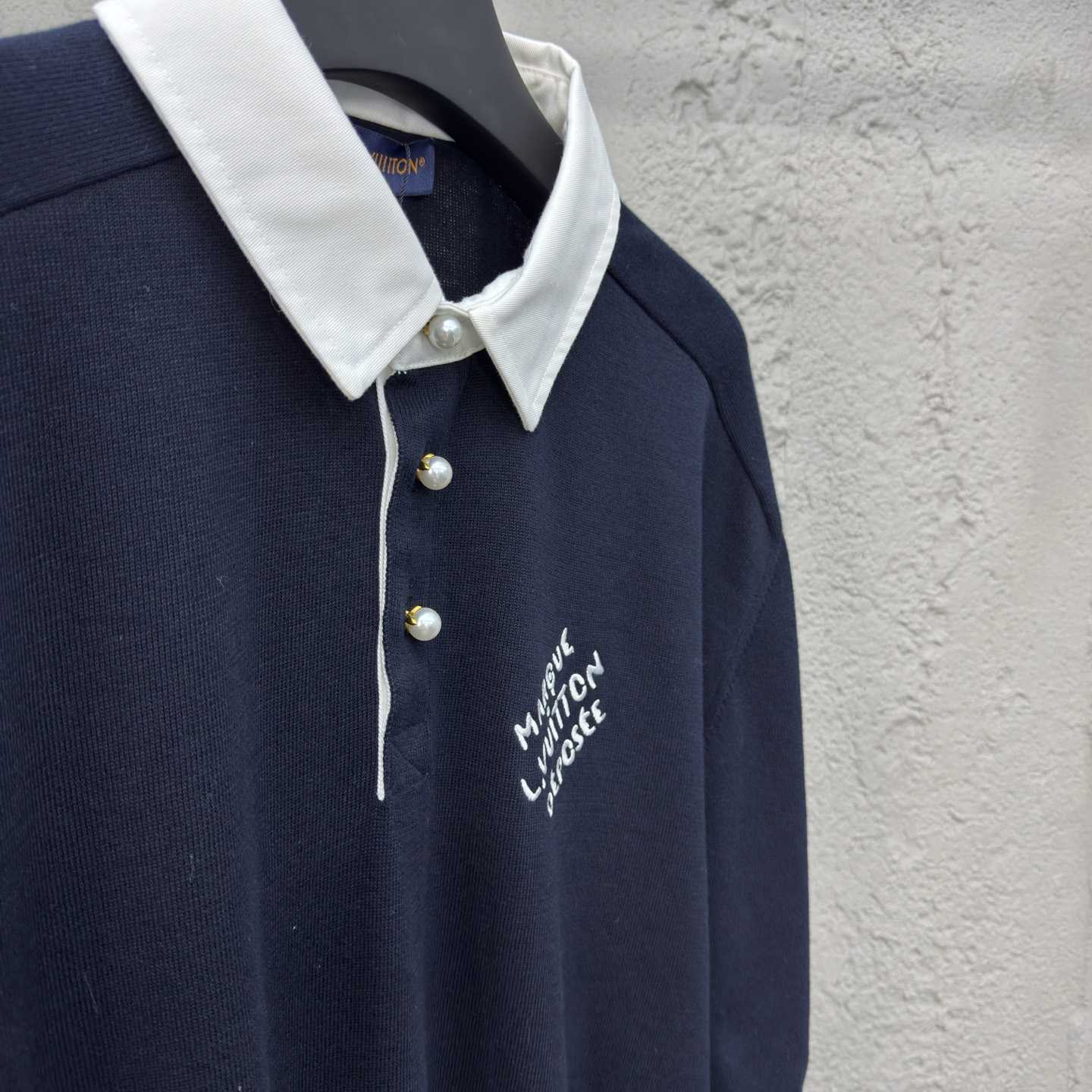 Louis Vuitton Embroidered Short-Sleeved Cotton Blend Polo Shirt   1AFQQK - DopestKickz