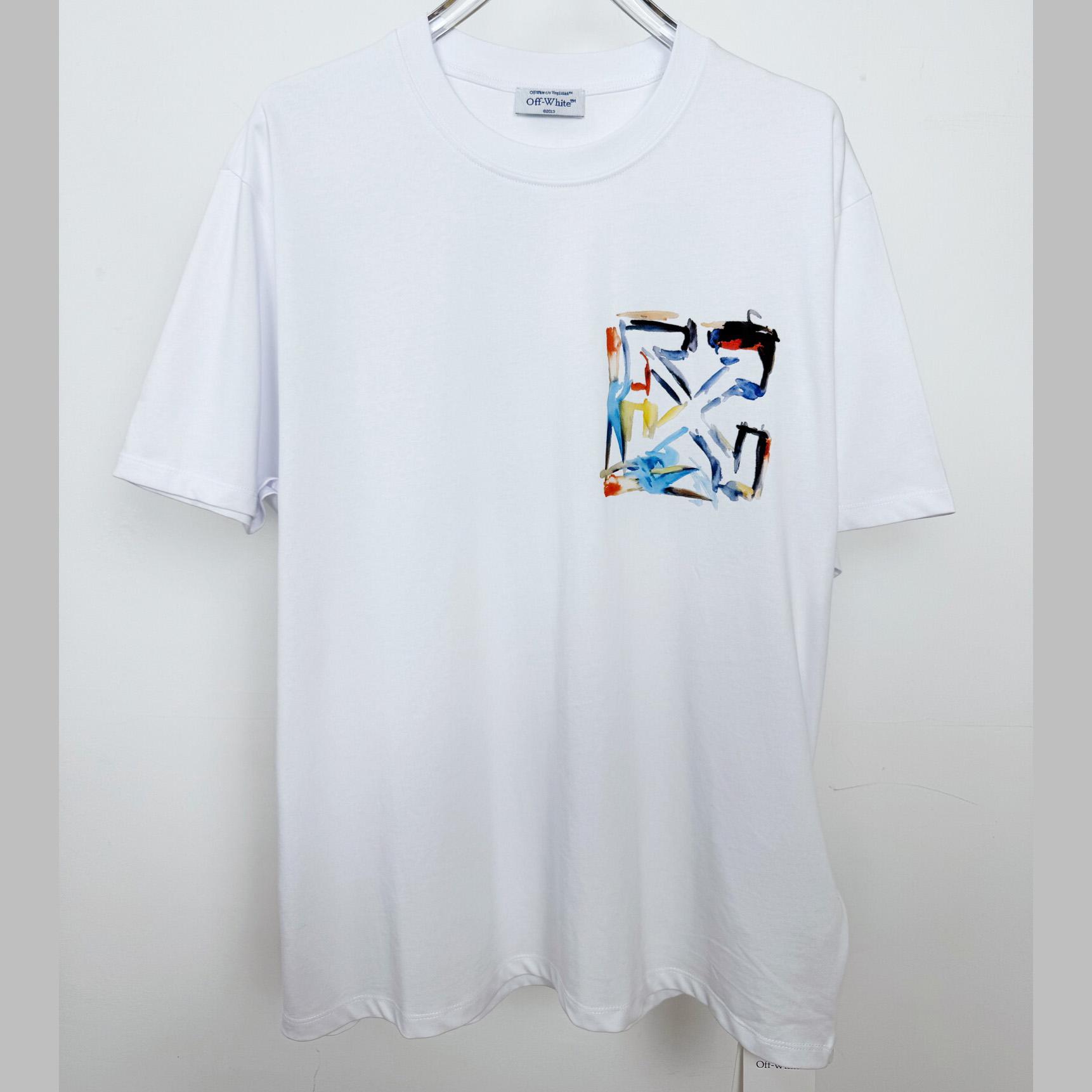 Off-White Watercolor Arrow T-Shirt - DopestKickz