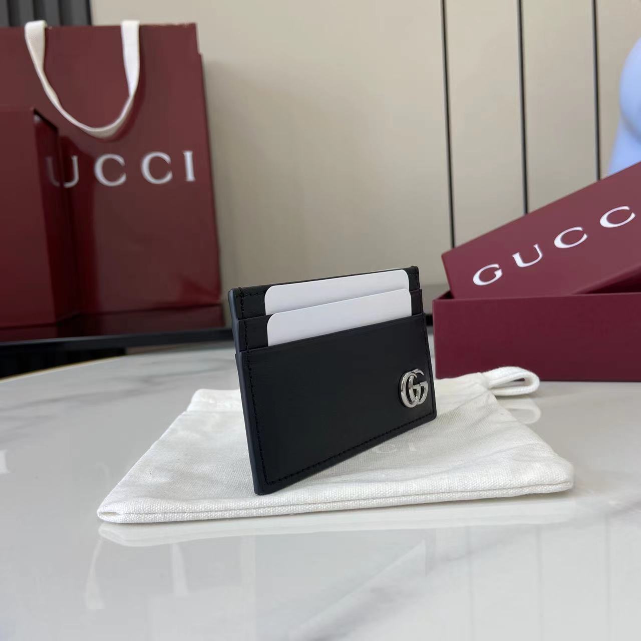 Gucci GG Marmont Card Case - DopestKickz