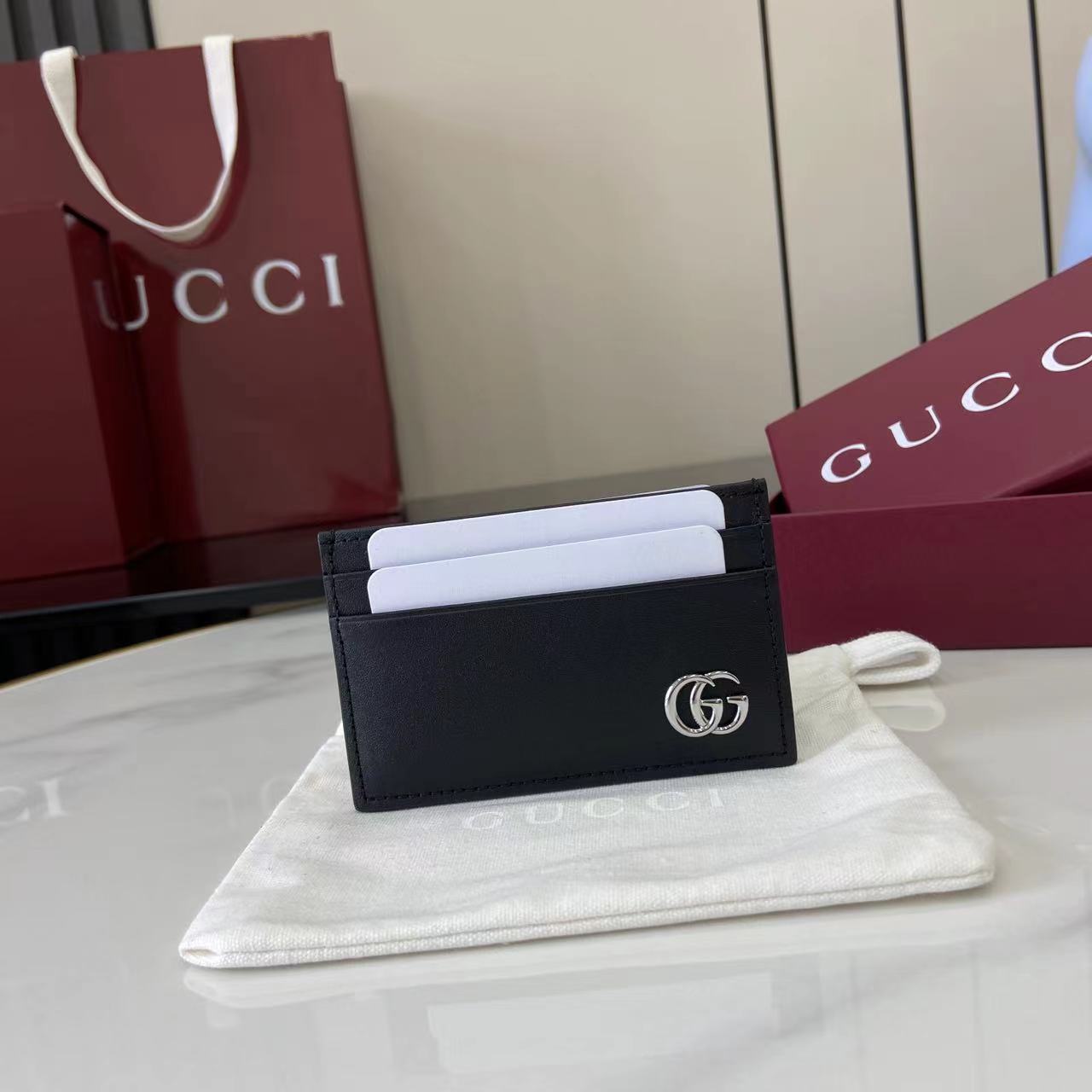Gucci GG Marmont Card Case - DopestKickz