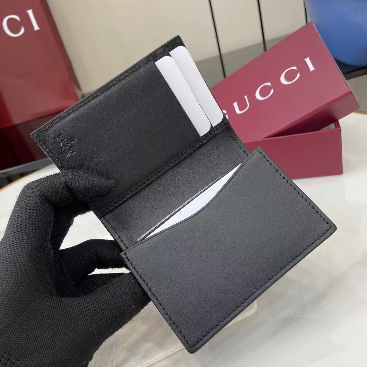 Gucci GG Marmont Bi-fold Card Case - DopestKickz