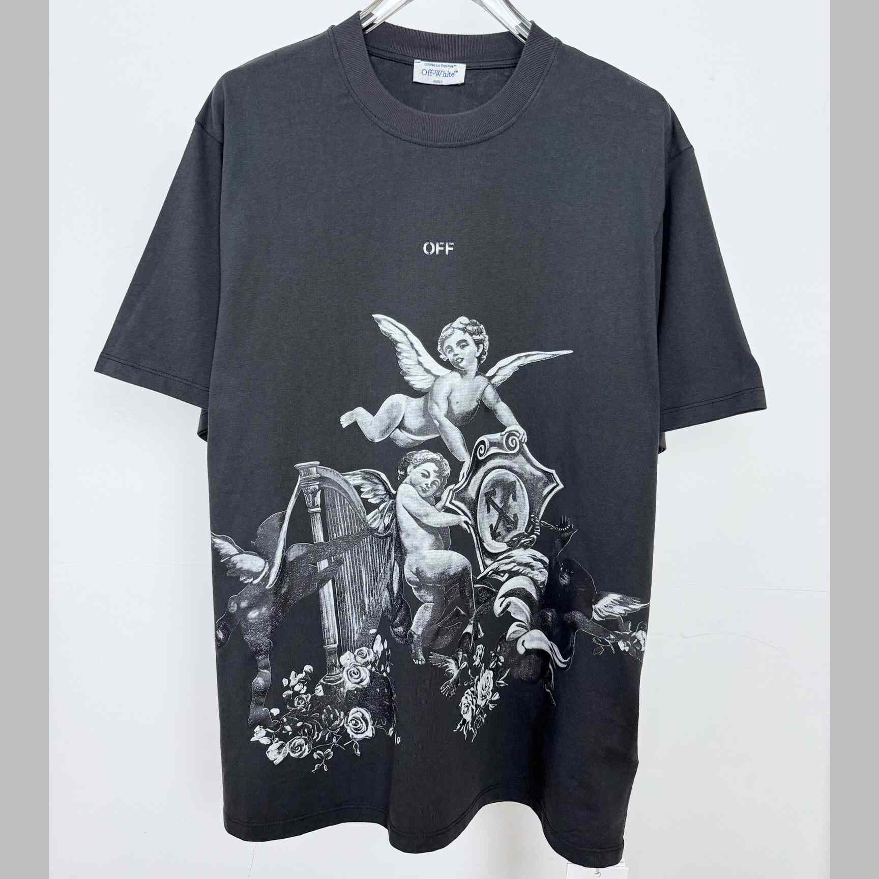 Off-White Putti Skate S/S Tee Vintage Black - White - DopestKickz
