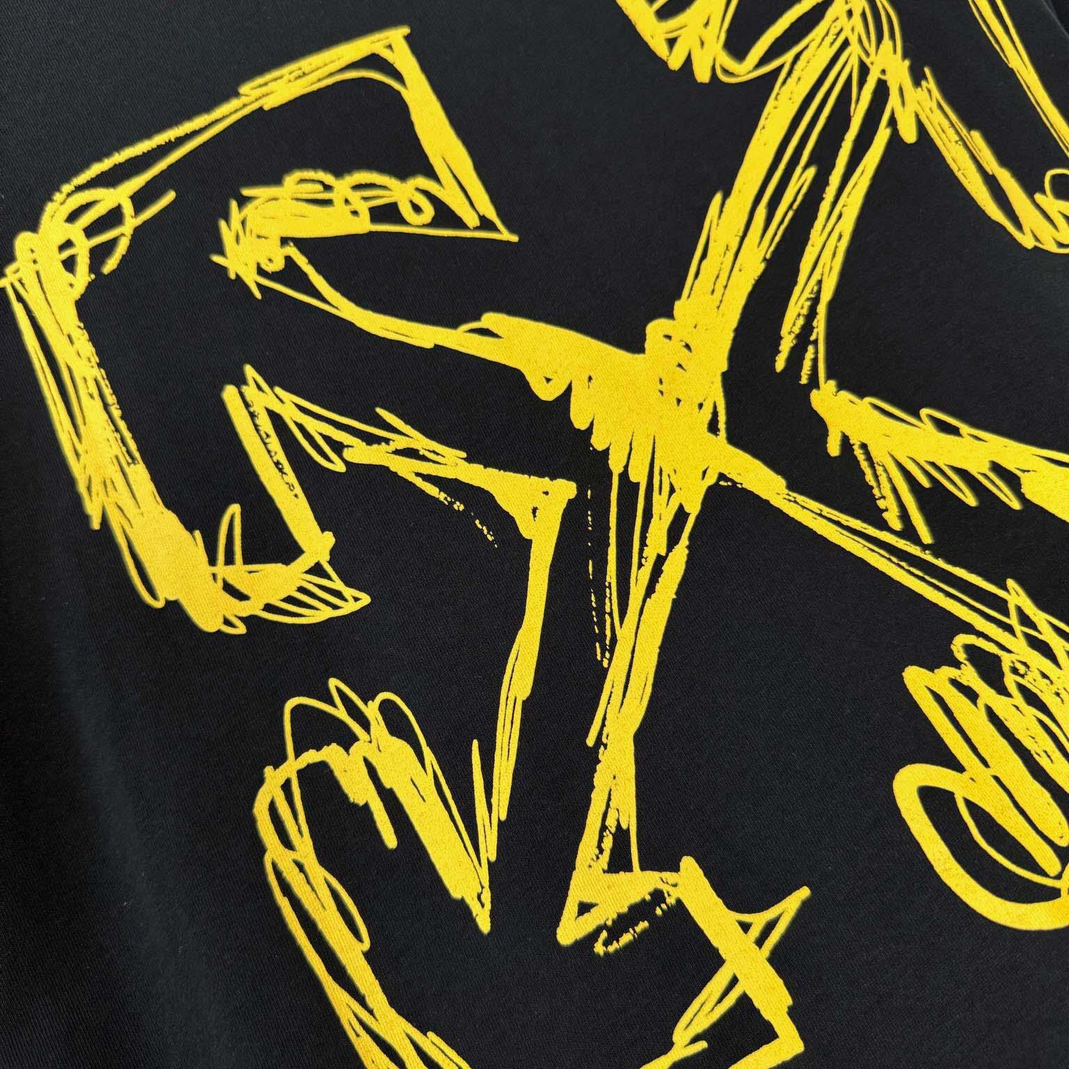 Off White Sketch Arrow T-Shirt - DopestKickz