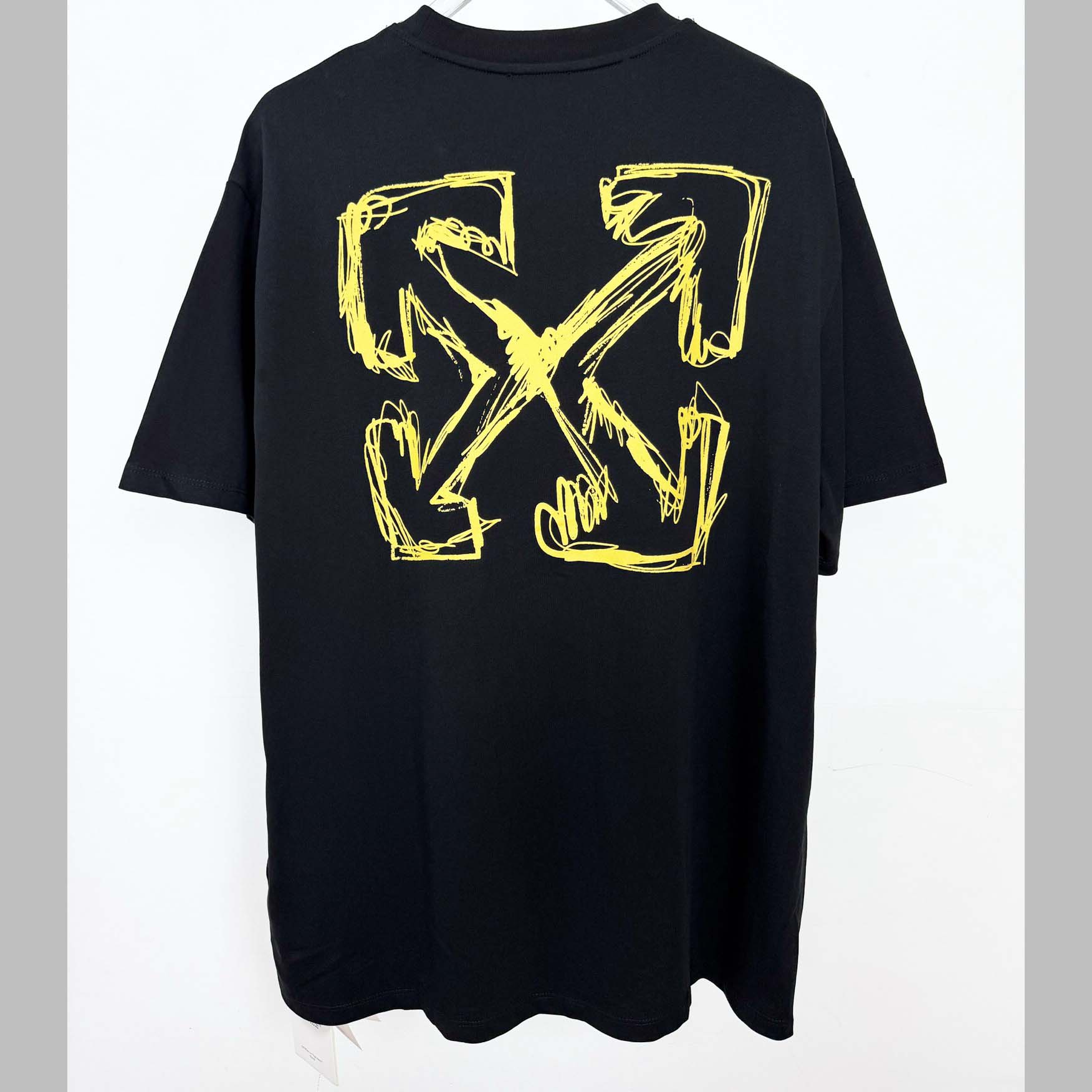 Off White Sketch Arrow T-Shirt - DopestKickz