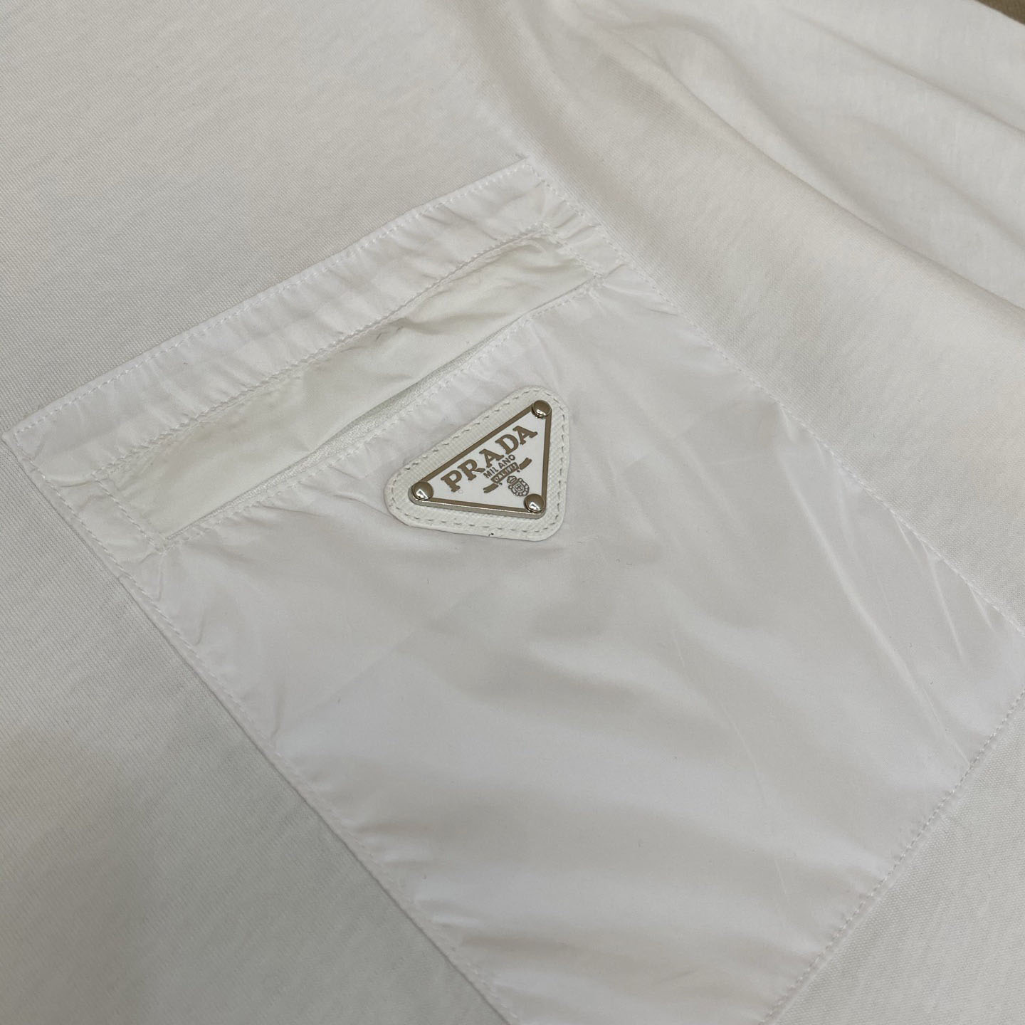 Prada Re-Nylon And Jersey T-shirt - DopestKickz