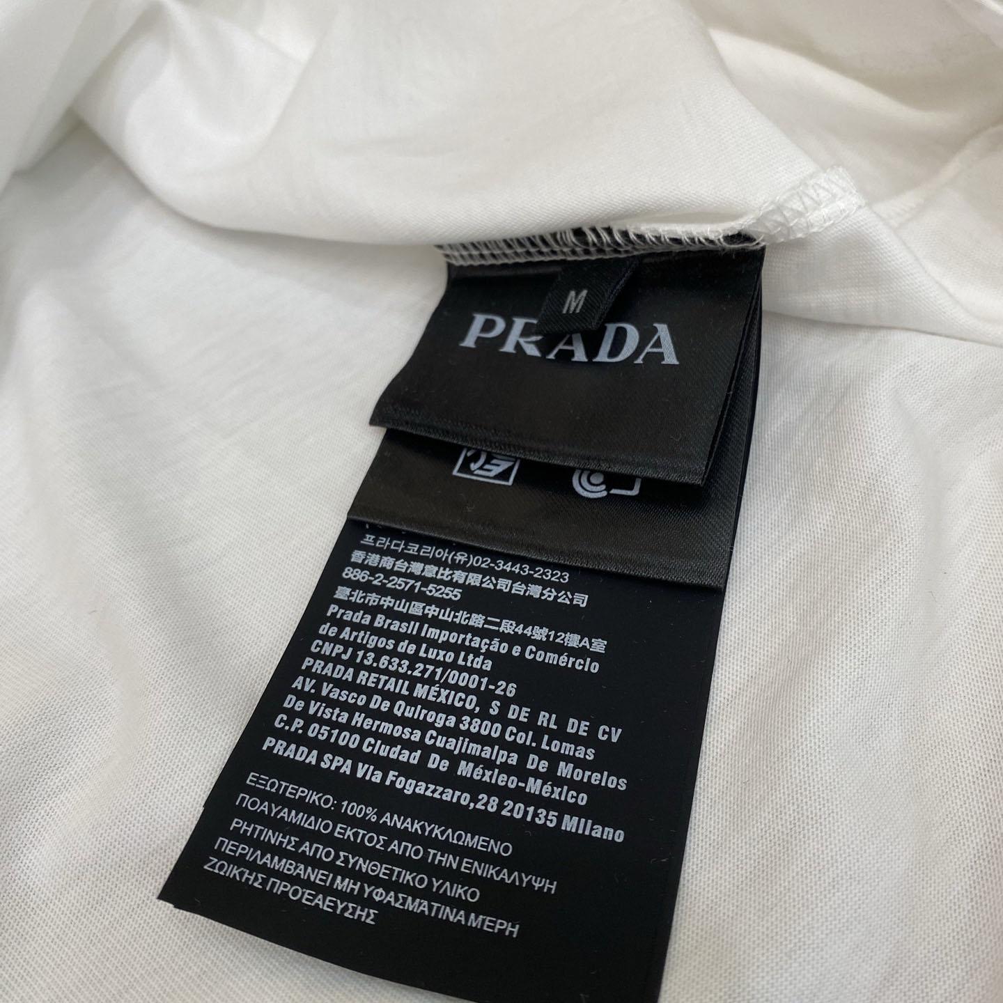 Prada Re-Nylon And Jersey T-shirt - DopestKickz
