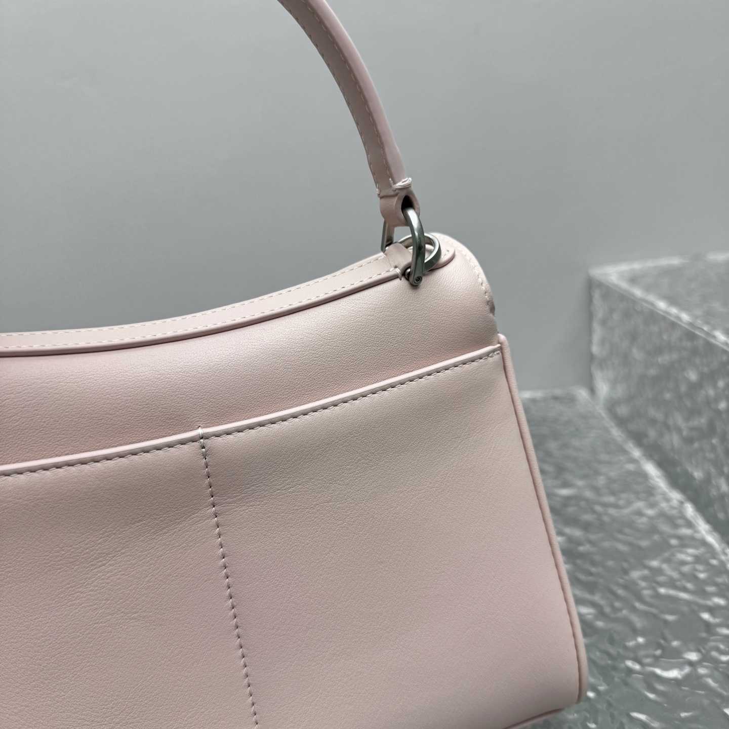 Balenciaga Rodeo Handbag Mini In Suede Pink - DopestKickz